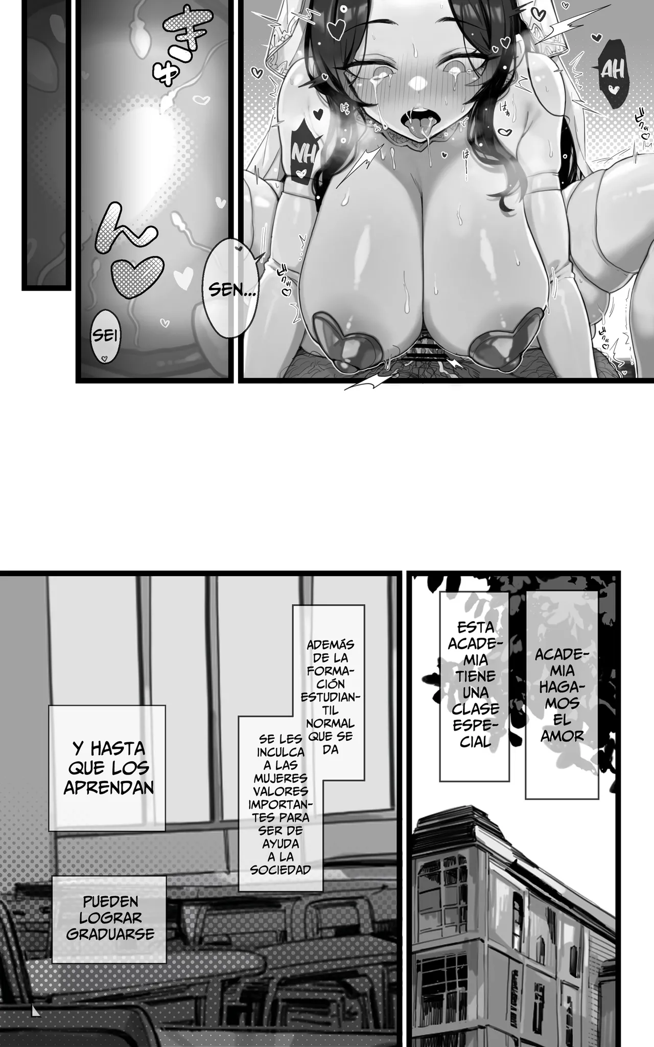 [Toneri Dan (Yoshio Ereki)] Shikyuu Kyouiku Amamiya Kako ga Sensei no Ko o Ninshin suru Wake ga Nai [Español] image number 38