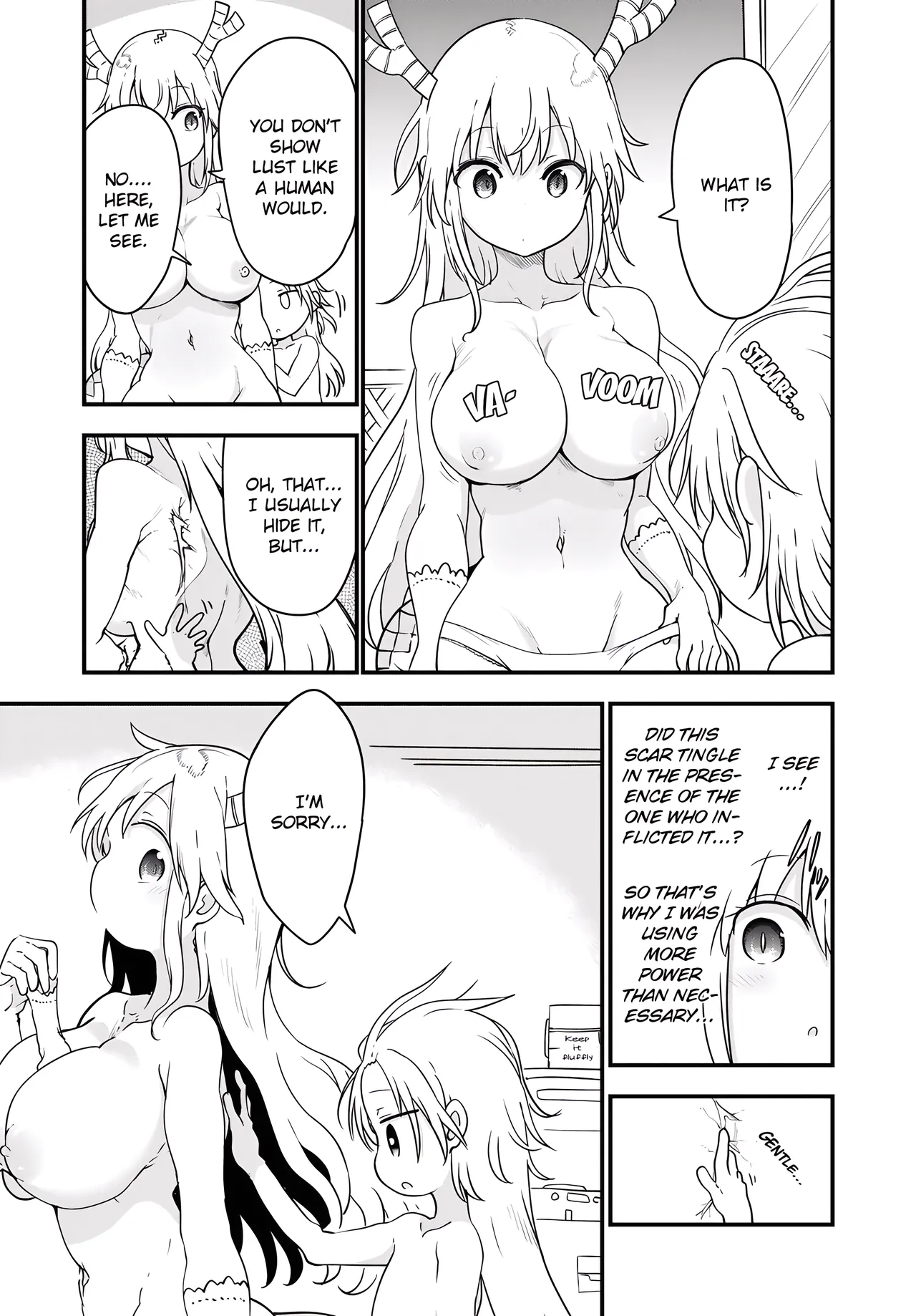 Kobayashi-san Chi No Maid Dragon - Fan Service Manga ecchi panels. image number 5