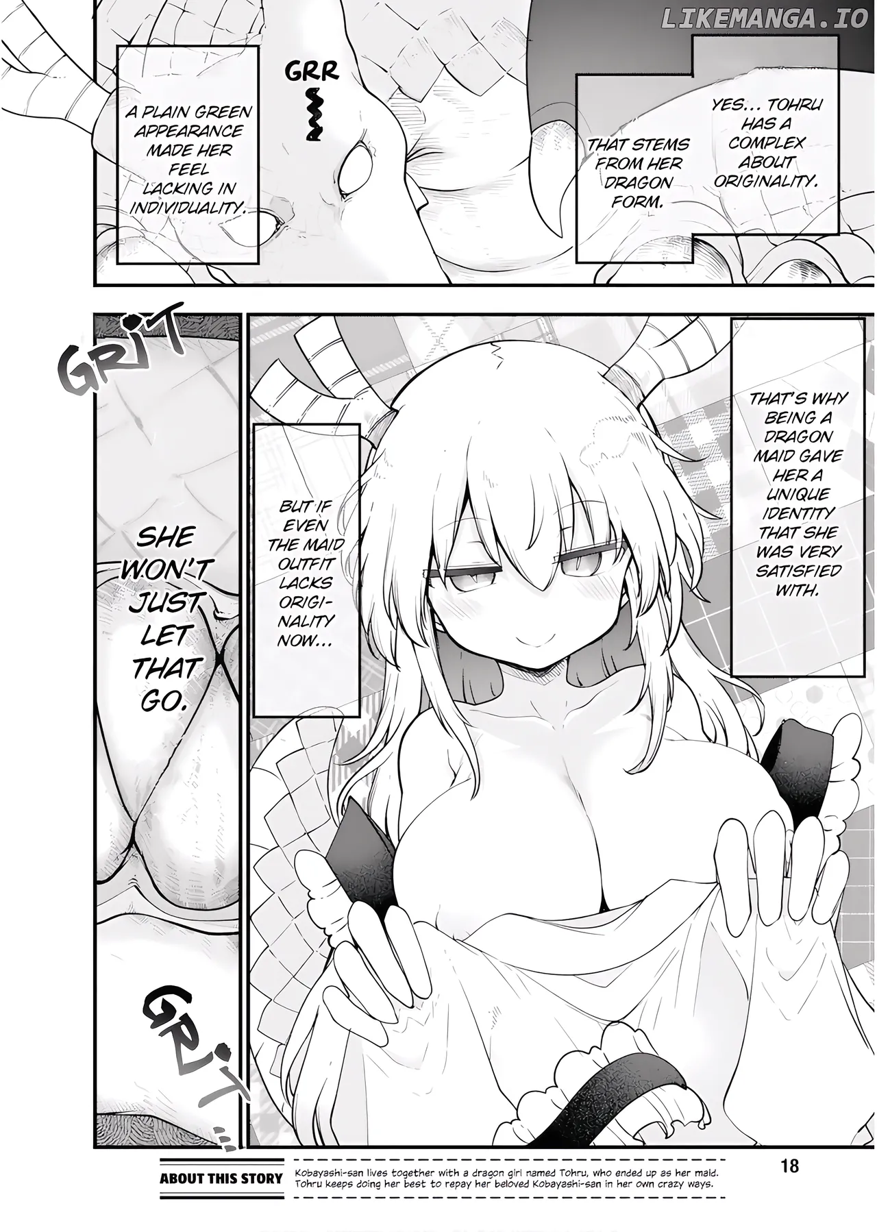 Kobayashi-san Chi No Maid Dragon - Fan Service Manga ecchi panels. image number 6