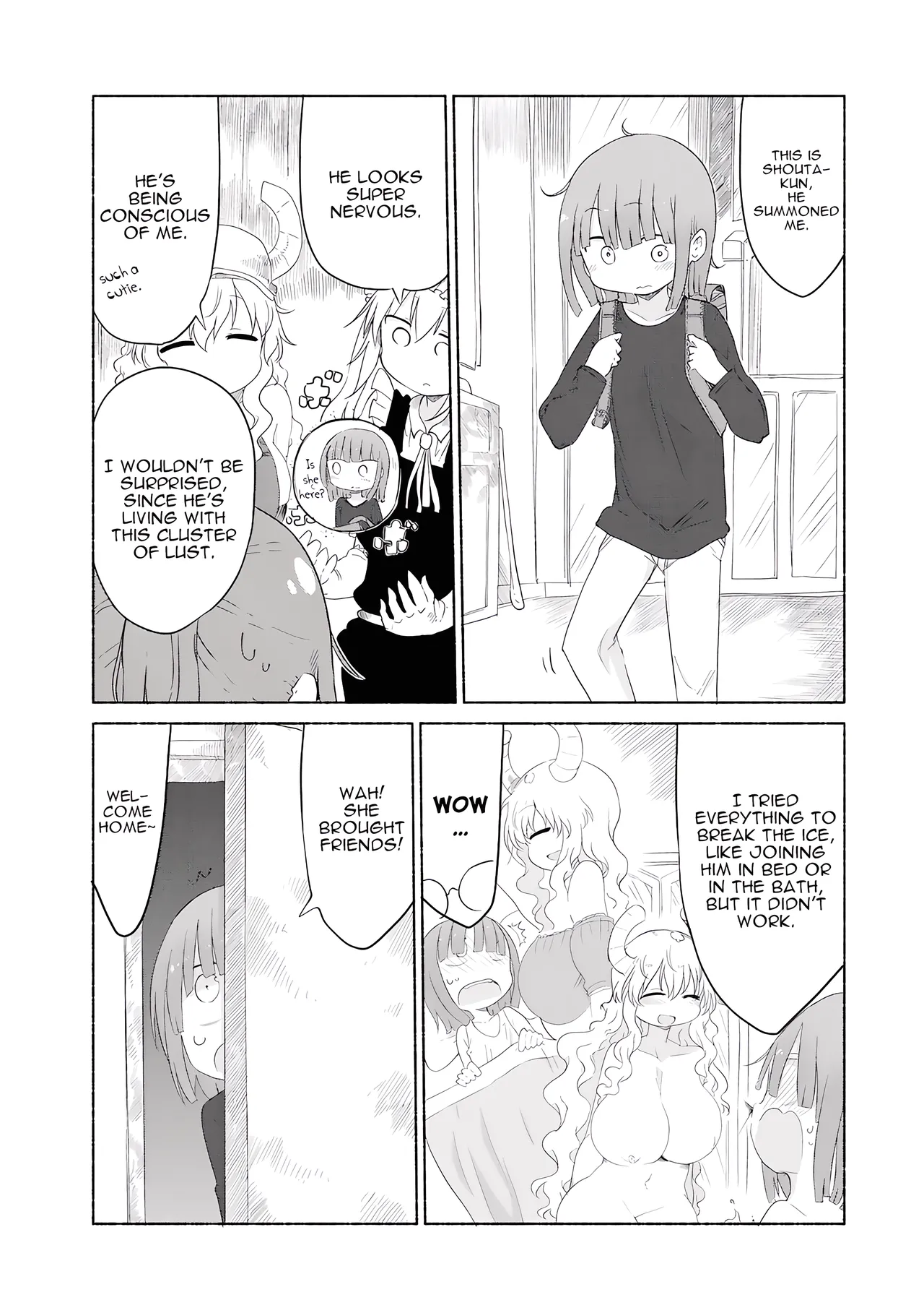 Kobayashi-san Chi No Maid Dragon - Fan Service Manga ecchi panels. image number 7