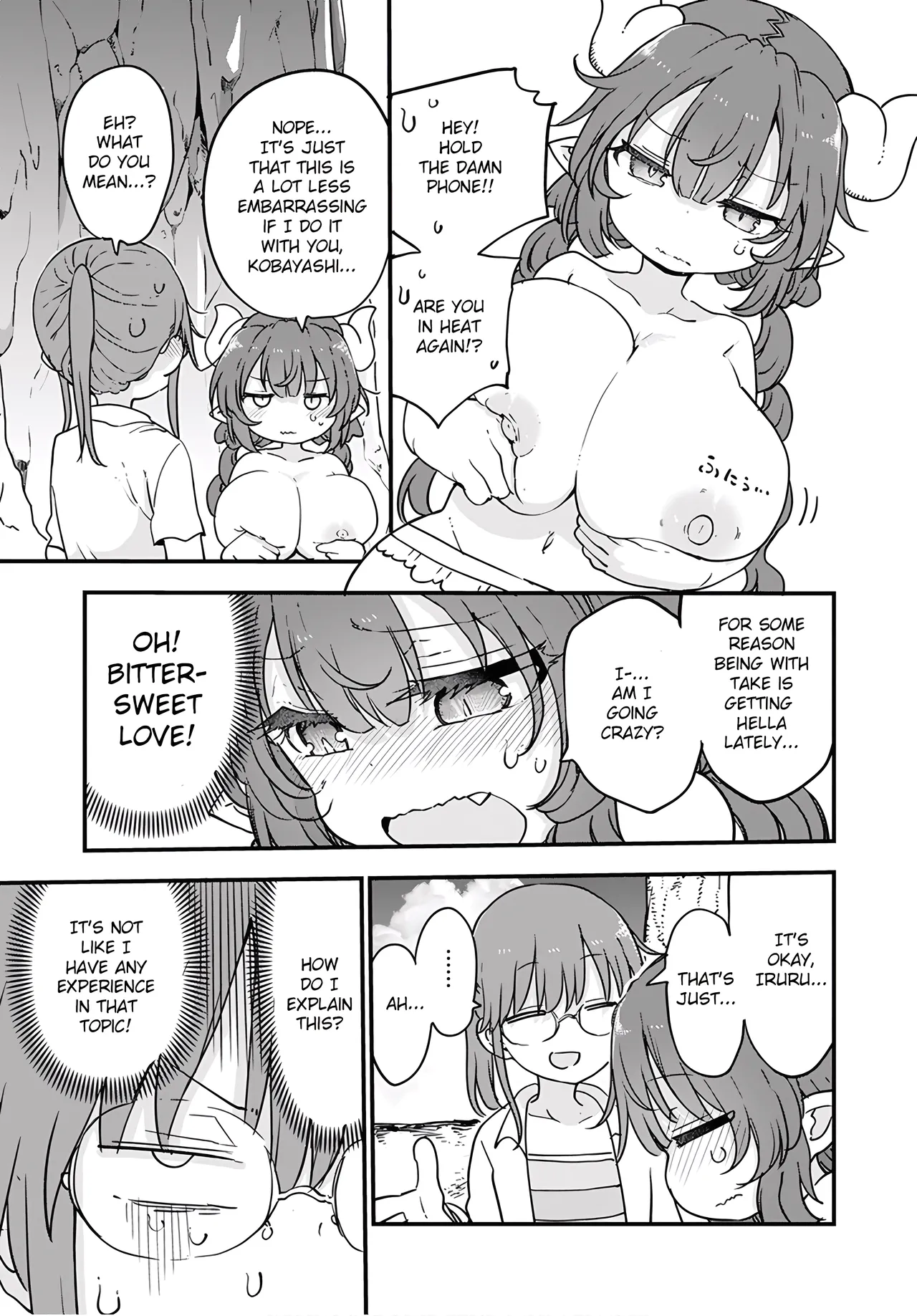 Kobayashi-san Chi No Maid Dragon - Fan Service Manga ecchi panels. image number 10