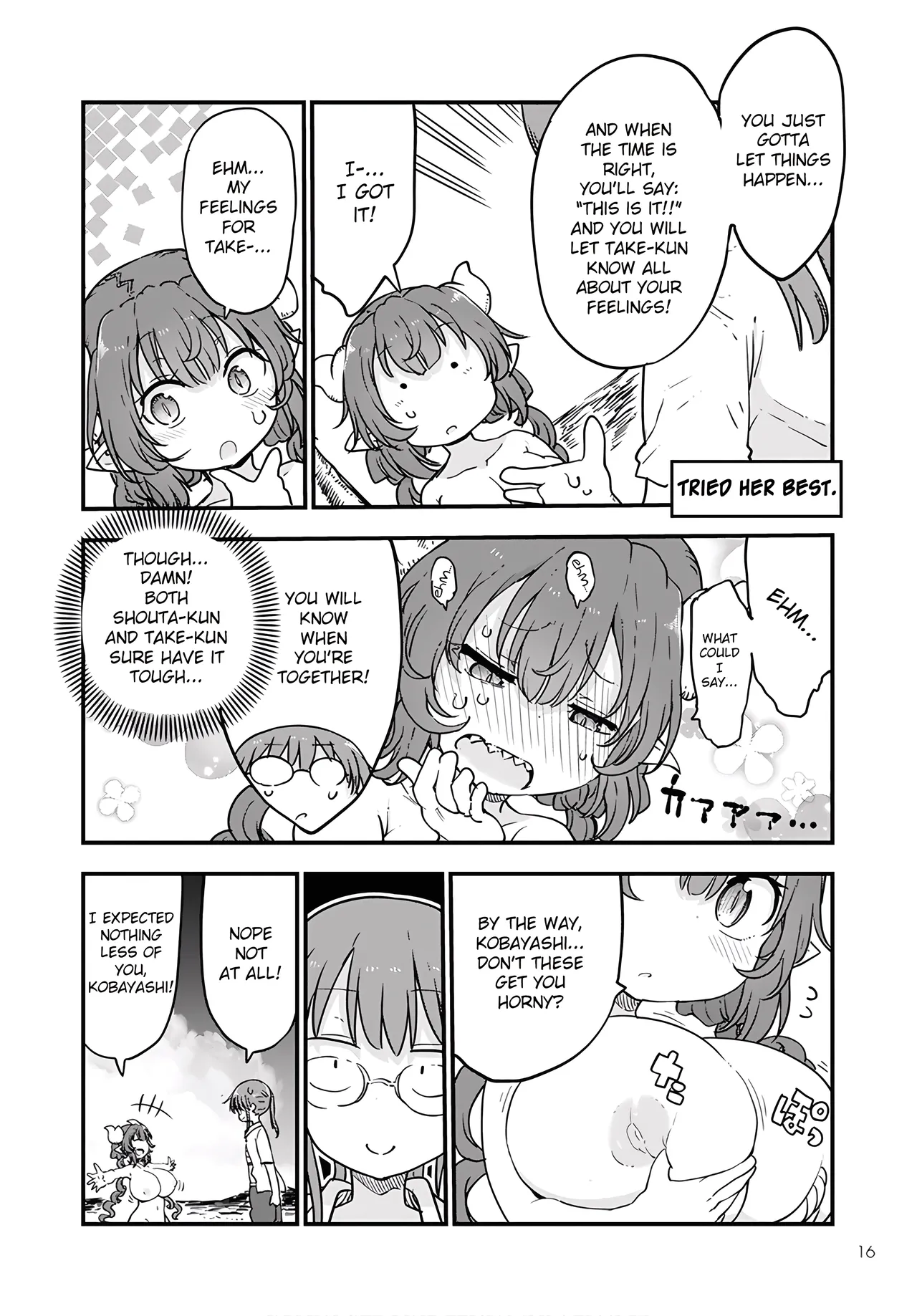 Kobayashi-san Chi No Maid Dragon - Fan Service Manga ecchi panels. image number 11