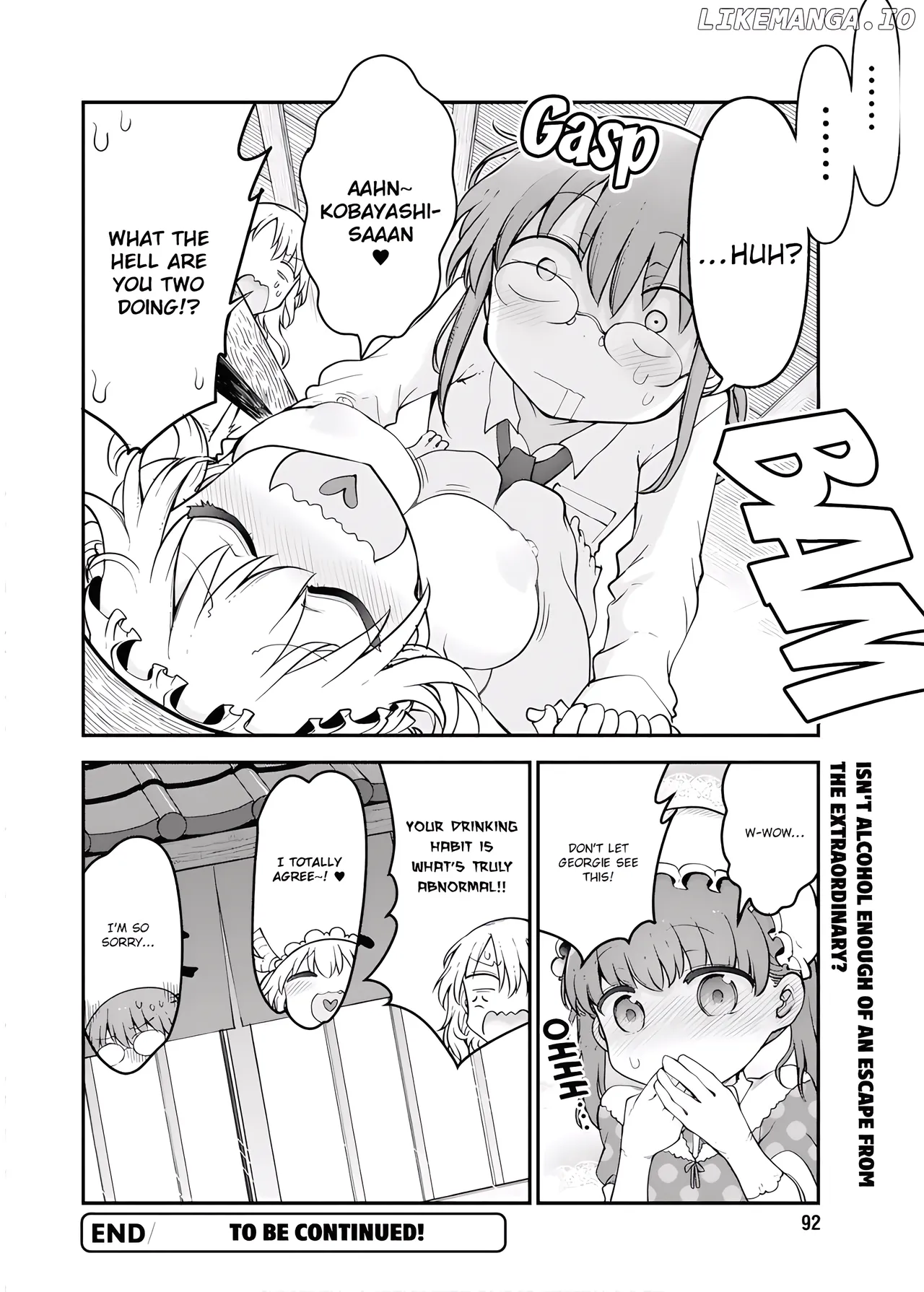 Kobayashi-san Chi No Maid Dragon - Fan Service Manga ecchi panels. image number 16