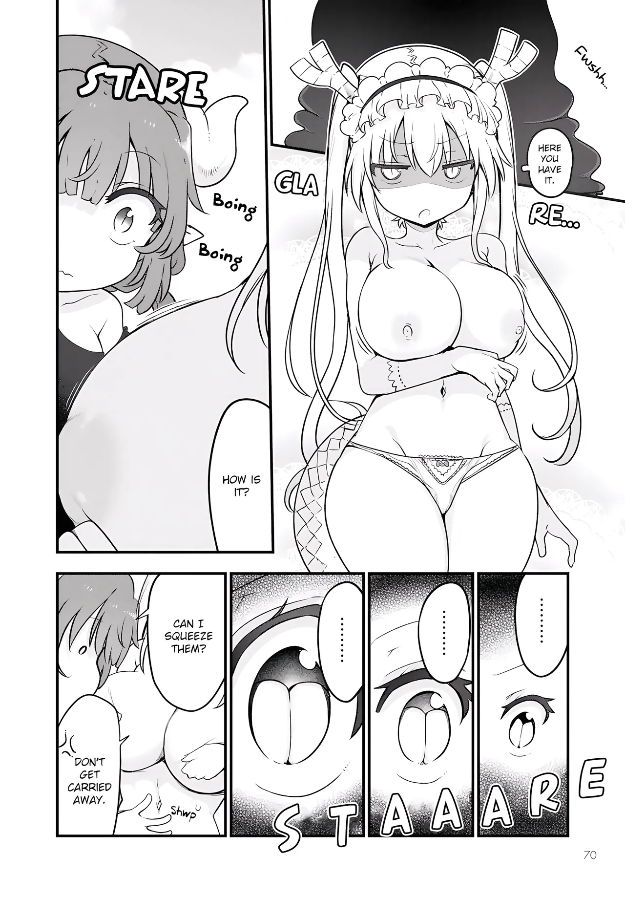 Kobayashi-san Chi No Maid Dragon - Fan Service Manga ecchi panels. image number 18