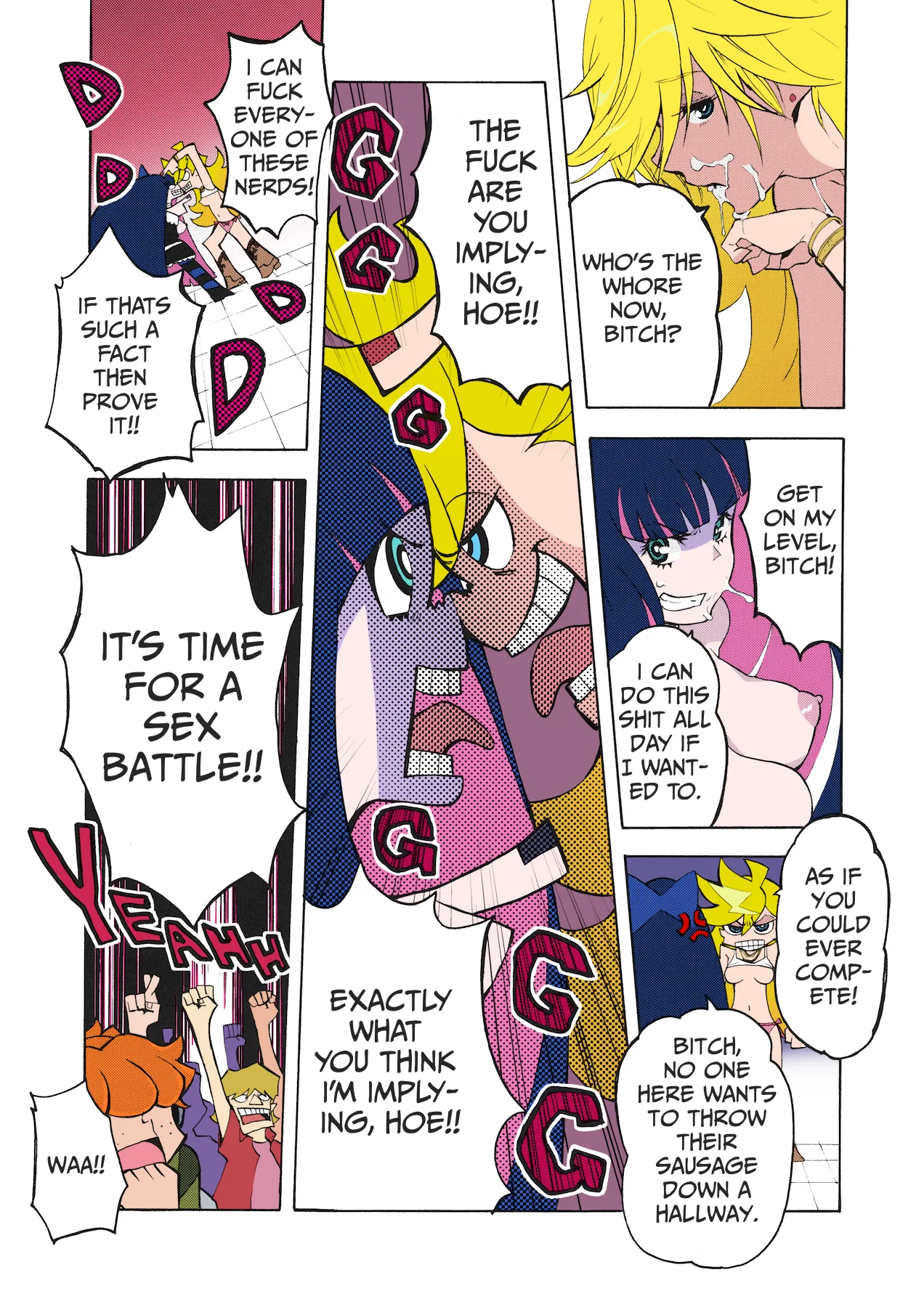 (C79) [Manga Super (Nekoi Mie)] CRAZY 4 YOU! (Panty & Stocking with Garterbelt) [English] [ImadeGumbo] [Colorized] 图片编号 8