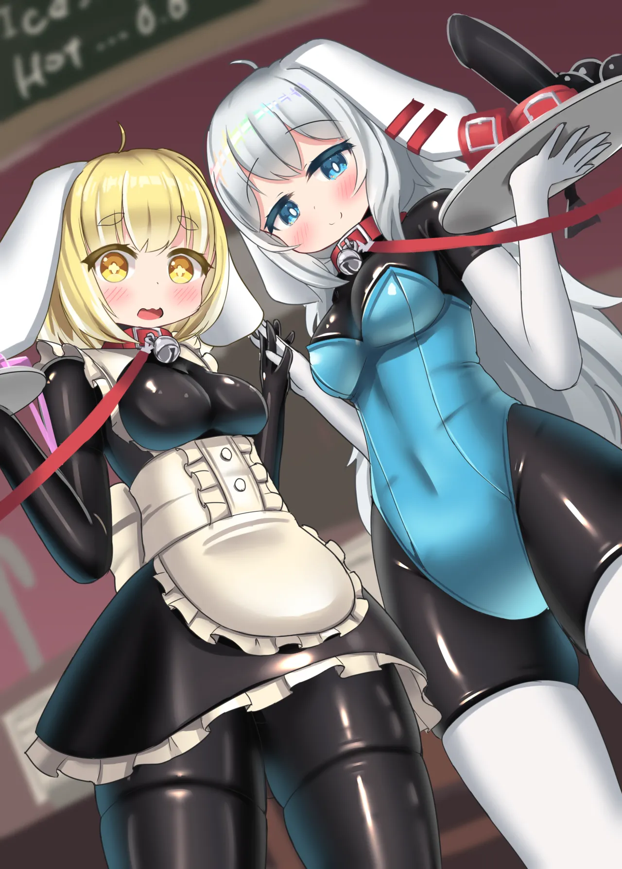 (Otomo-Mochi) Raba kafe no ura jijo!? Usakko ga kosoku sarete semerareru irasuto hon [Chinese] [无毒汉化组] Bildnummer 3