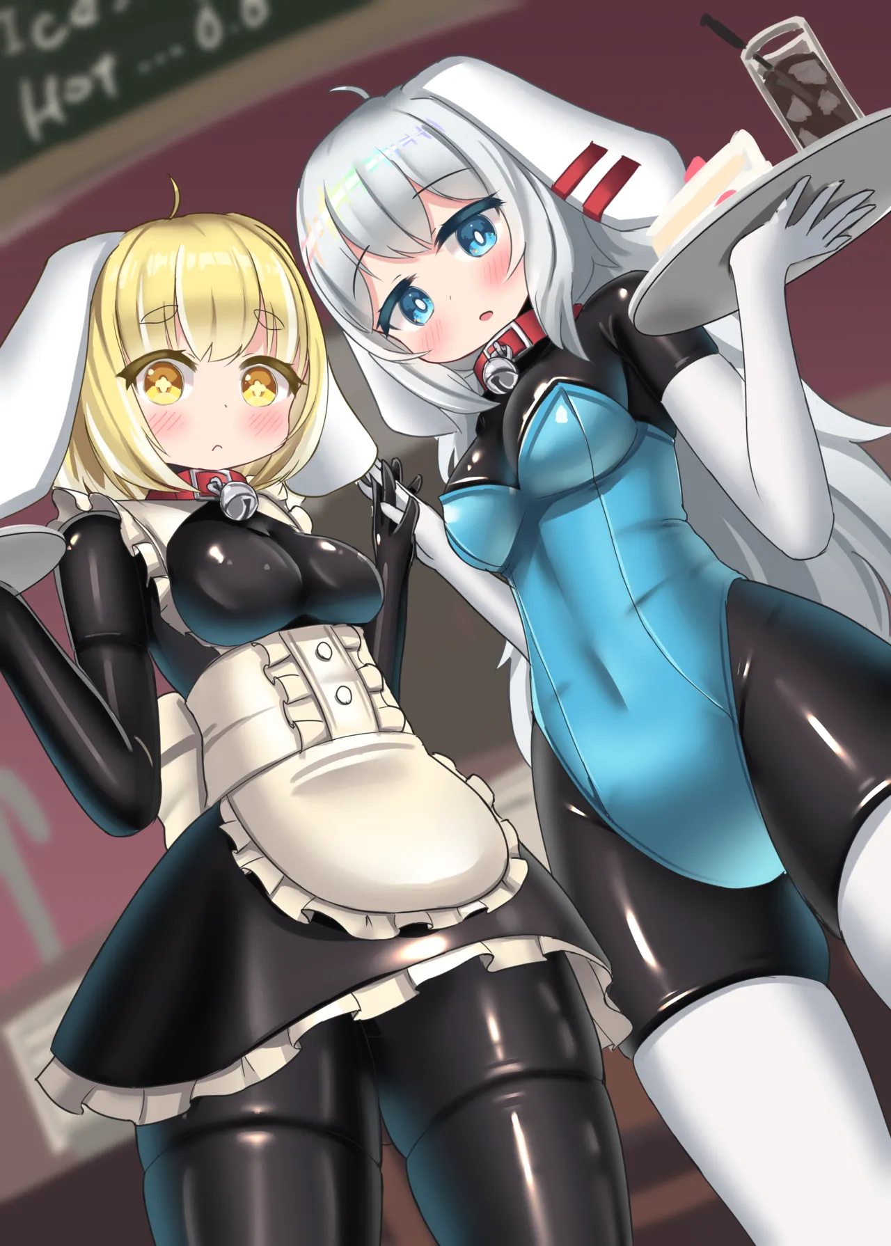 (Otomo-Mochi) Raba kafe no ura jijo!? Usakko ga kosoku sarete semerareru irasuto hon [Chinese] [无毒汉化组] Bildnummer 13