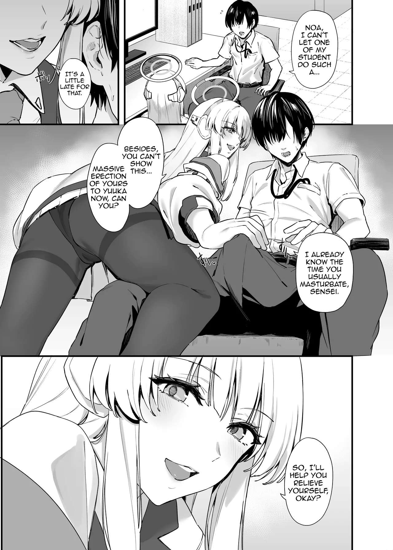 (C104) [12-banme no Seki (Agape)] Sensei OJikan Itadakimasu Ne | I'll be taking a moment of your time, Sensei. (Blue Archive)[Digital][English](Shiririn) изображение № 4