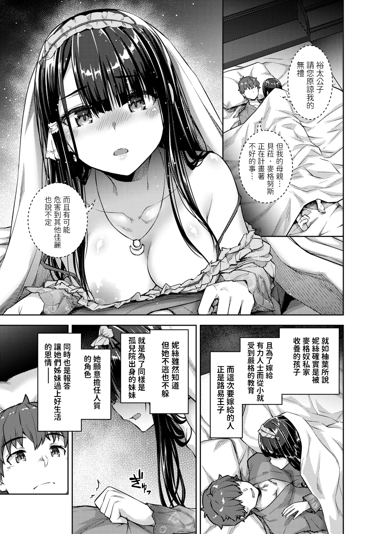 [燵成] 転職希望だった社畜、なぜか転移召喚されて後宮の主になる。 第6話 (異世快楽天 Vol.47) 中文翻譯 image number 7