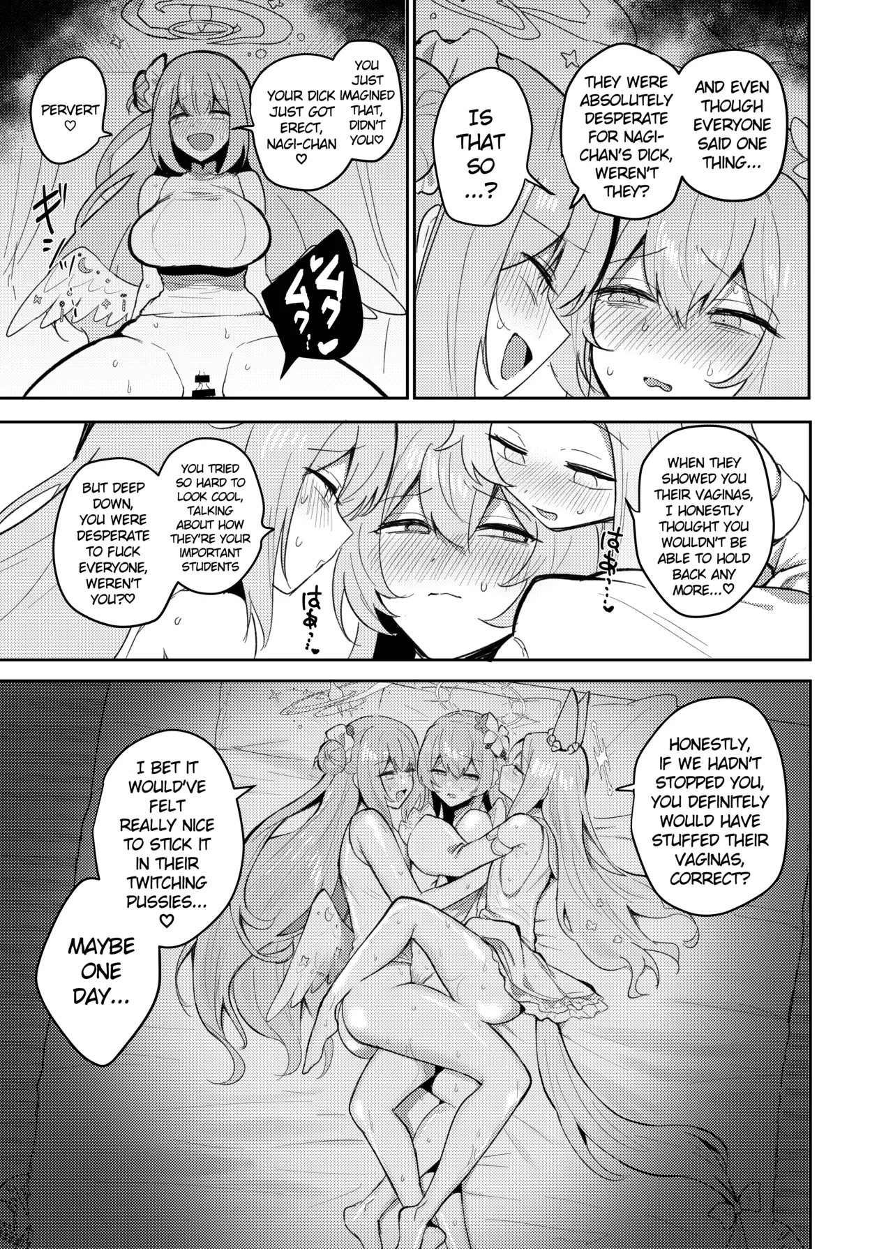 (C105) [Dangai Zeppeki (Muchimo)] Futanari Tea Party Dosukebe Tougijou Nagisa VS Sisterhood + Kyuugo Kishidan (Blue Archive) [Digital] [English] 图片编号 26