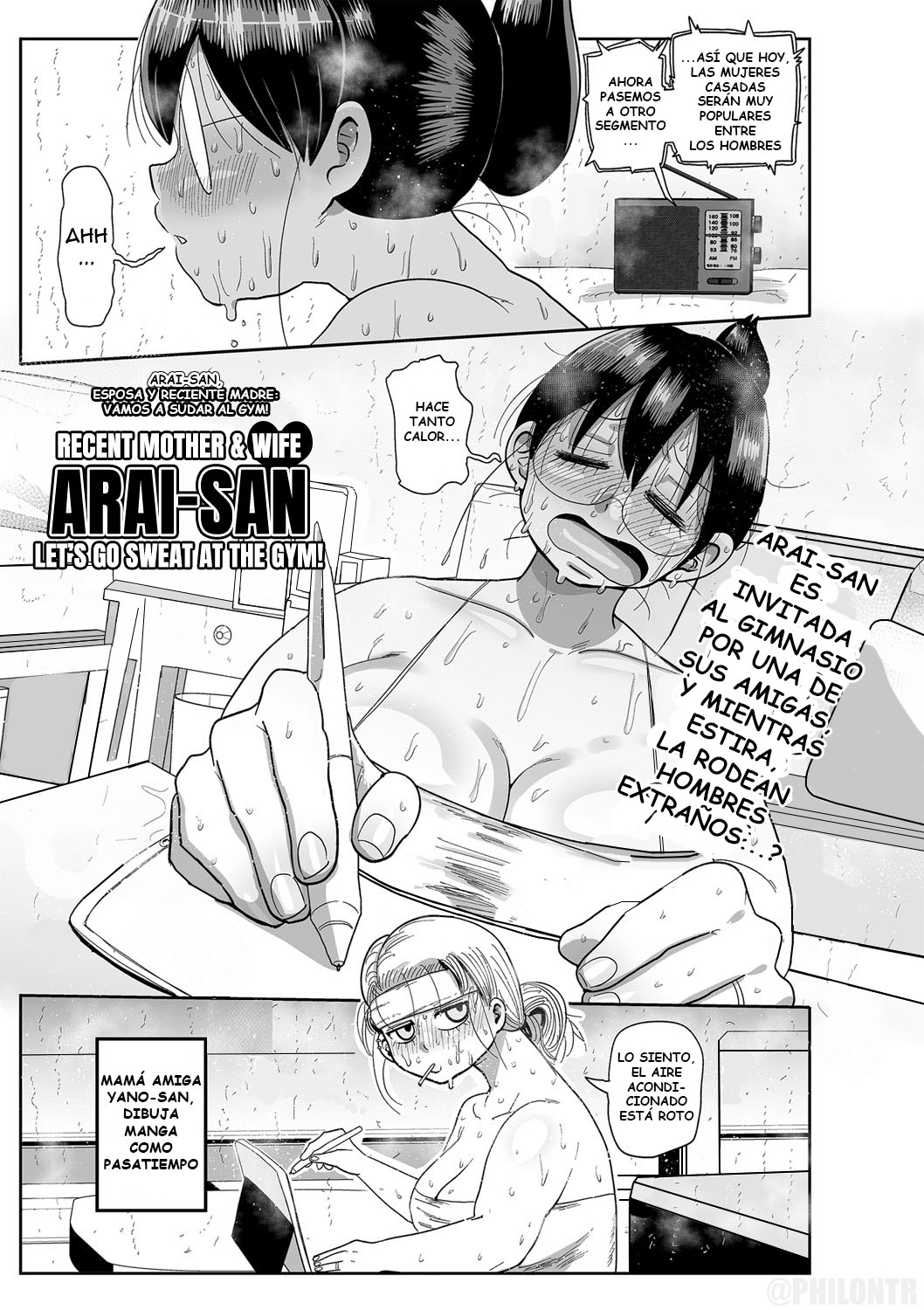 [Kiliu] Komochi Tsuma no Arai-san ~Gym de Ase o Nagasou~ | Arai-San, esposa y reciente madre ~Vamos a sudar al gym!~ (COMIC Masyo 2022-12) [Spanish] 이미지 번호 1