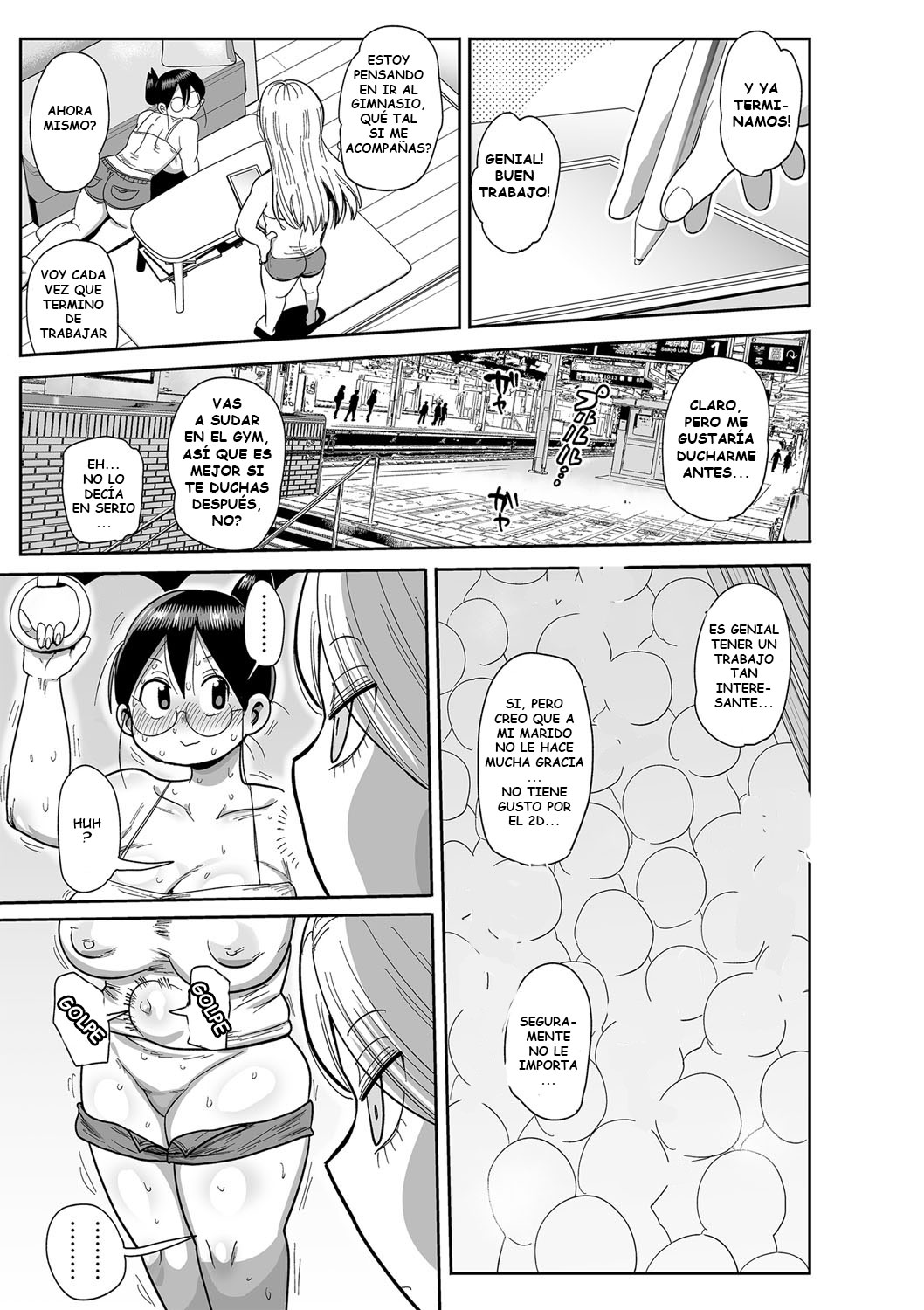 [Kiliu] Komochi Tsuma no Arai-san ~Gym de Ase o Nagasou~ | Arai-San, esposa y reciente madre ~Vamos a sudar al gym!~ (COMIC Masyo 2022-12) [Spanish] 이미지 번호 5