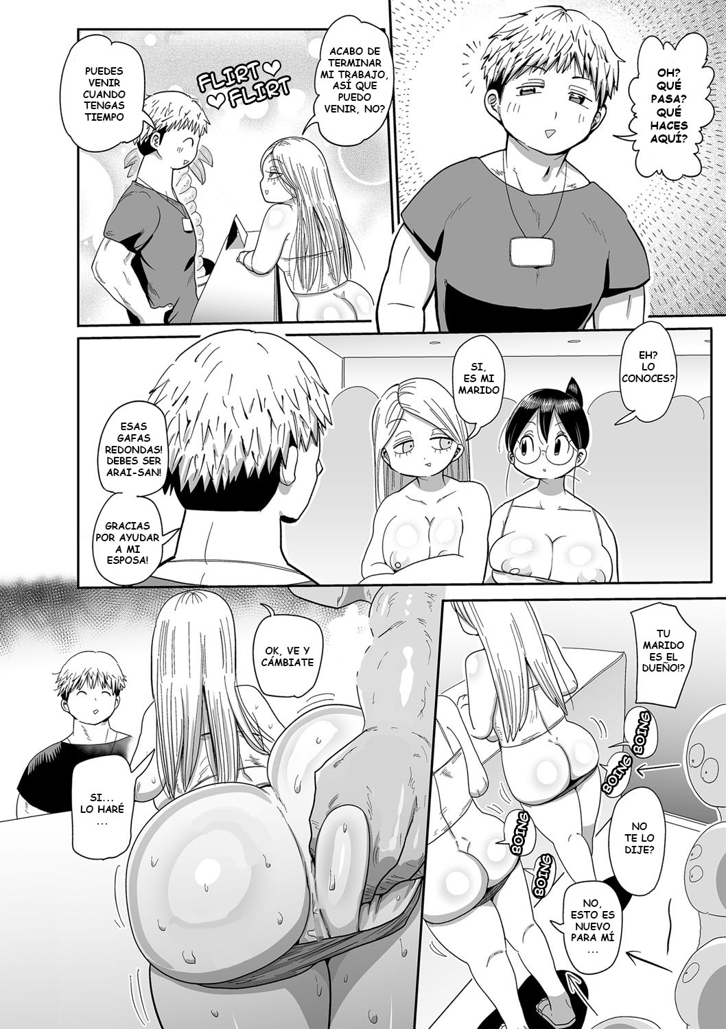 [Kiliu] Komochi Tsuma no Arai-san ~Gym de Ase o Nagasou~ | Arai-San, esposa y reciente madre ~Vamos a sudar al gym!~ (COMIC Masyo 2022-12) [Spanish] 이미지 번호 8