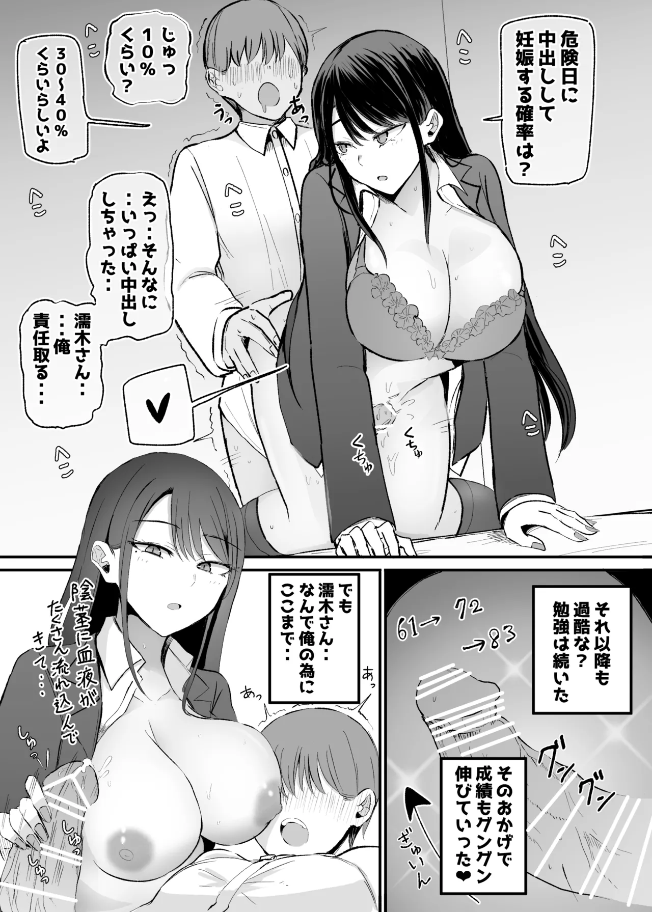 [Monochrome Theater (Necro)] Nuite Kureru Downer-chan Test Ake no Ecchi ga Saikou Sugita Hen image number 15