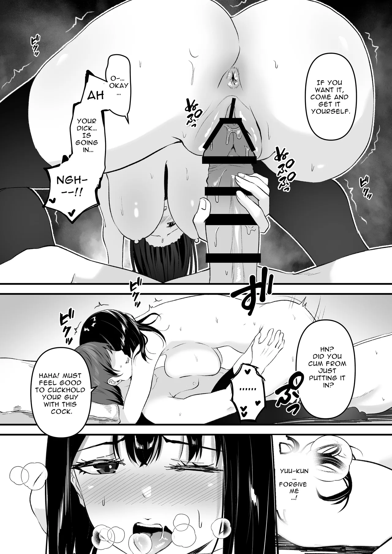 [Whisp (Sashimi)] JK Odoshite Isshuukan de Netori Kansui! Kareshi o Mamoru Kenage na Anoko o Choukyou shichaou! | Blackmailed JK Cucked Within The Week! ~sexual discipline for a girl protecting her boyfriend~ [English] [イキ的] image number 20