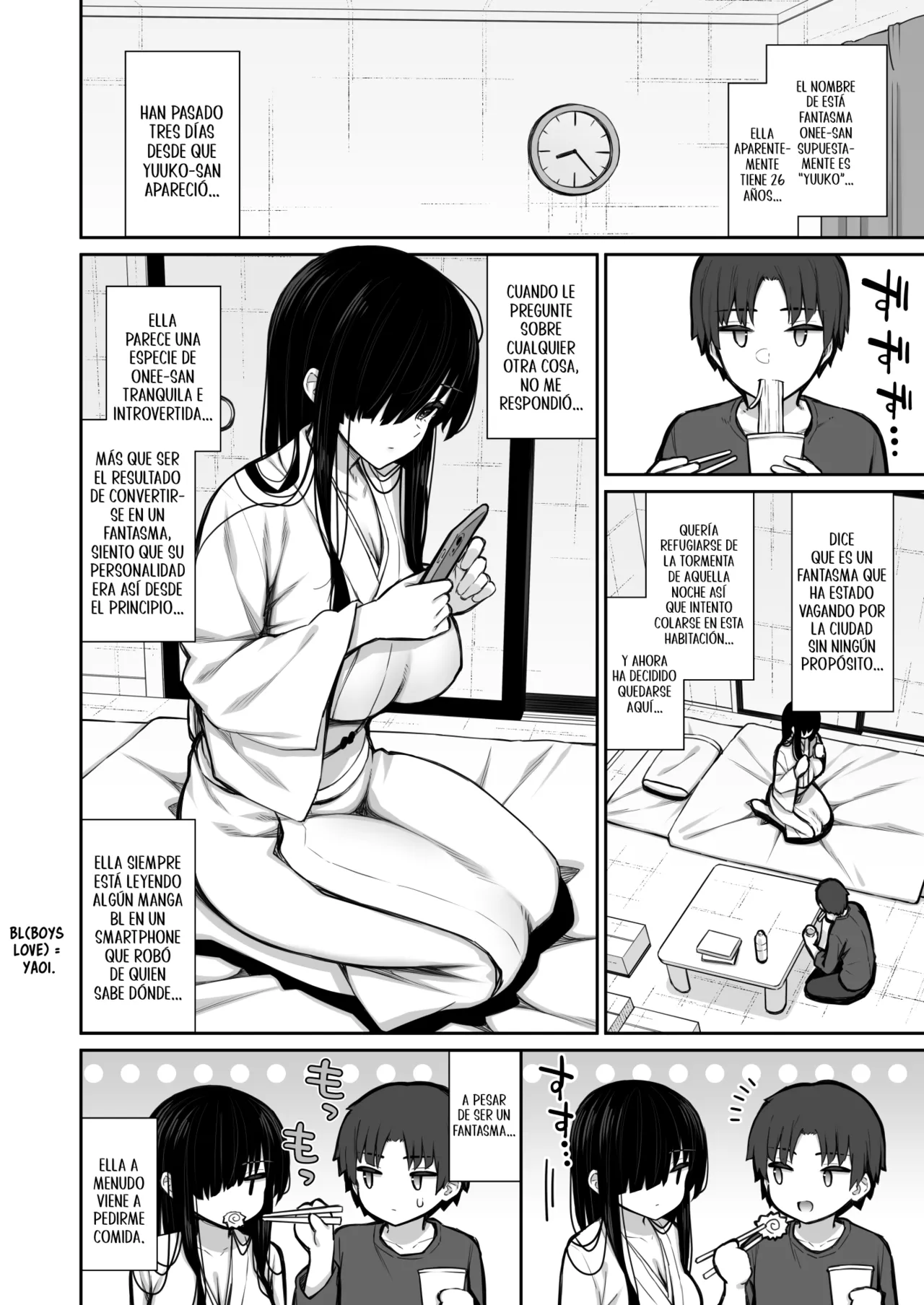 [Izure] Katte Ni Sumitsuiteru InCha Yuurei No Karada O Suki Katte Suru Hanashi | Mi historia de cómo una Fantasma Introvertida Se Adueñó De Mi Casa Y Yo De Su Cuerpo. [Spanish][A Crazy Pervert][Digital] numero di immagine  3