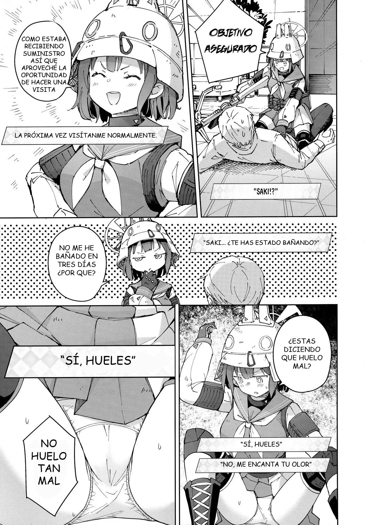 (C100) [MMU2000 (Mishima Hiroji)] Saki o Suinagara H suru Hanashi｜Aquella vez que lo hice con Saki Sorai mientras la olía (Blue Archive) [Spanish] [Cathal y sus panas] 画像番号 6