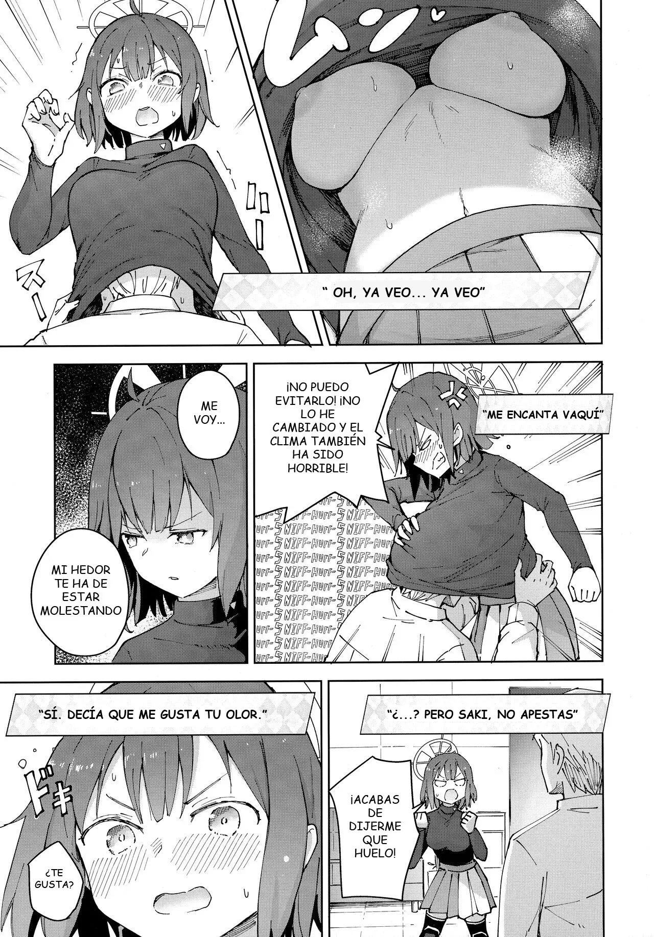 (C100) [MMU2000 (Mishima Hiroji)] Saki o Suinagara H suru Hanashi｜Aquella vez que lo hice con Saki Sorai mientras la olía (Blue Archive) [Spanish] [Cathal y sus panas] 画像番号 10