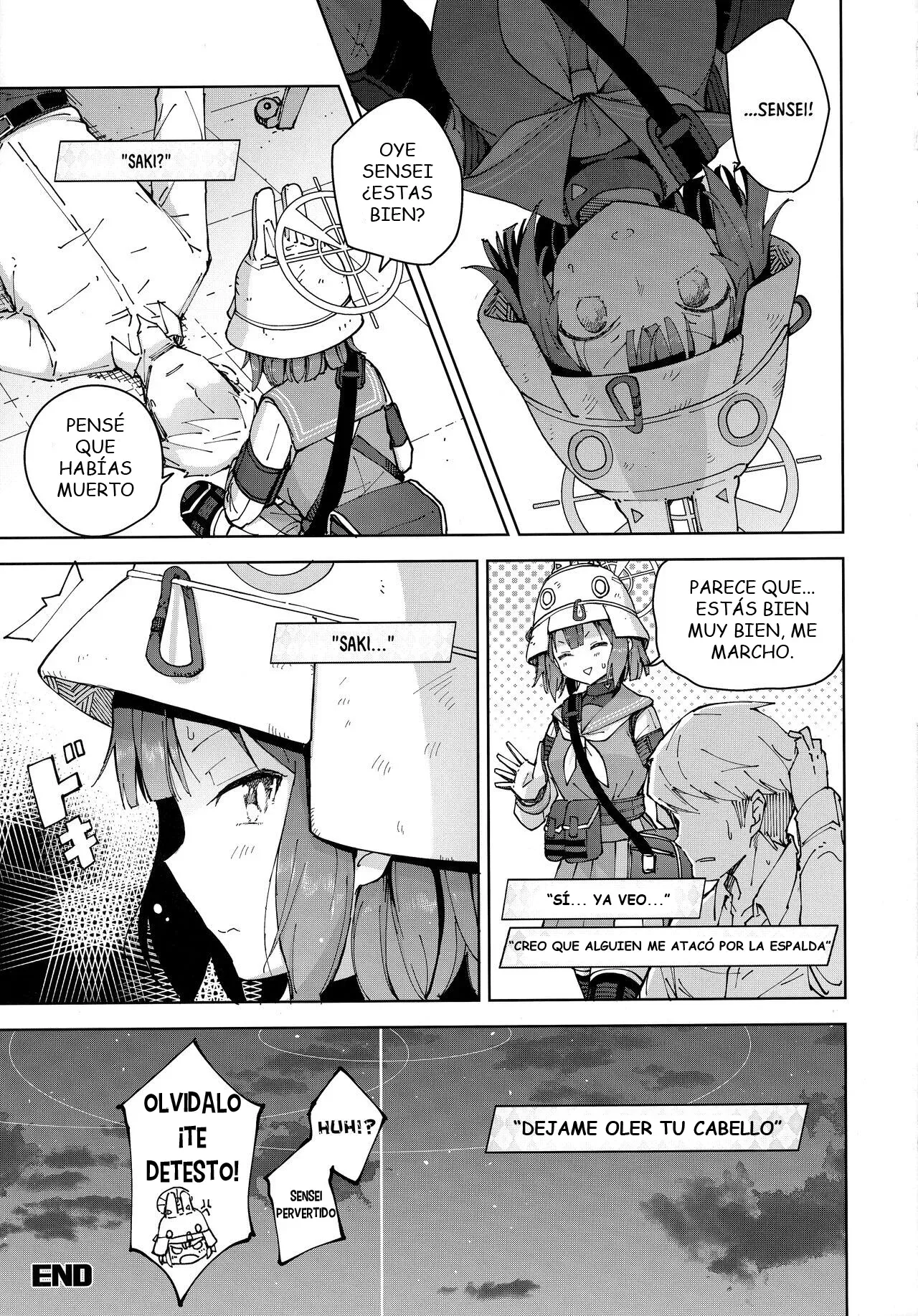 (C100) [MMU2000 (Mishima Hiroji)] Saki o Suinagara H suru Hanashi｜Aquella vez que lo hice con Saki Sorai mientras la olía (Blue Archive) [Spanish] [Cathal y sus panas] 画像番号 23