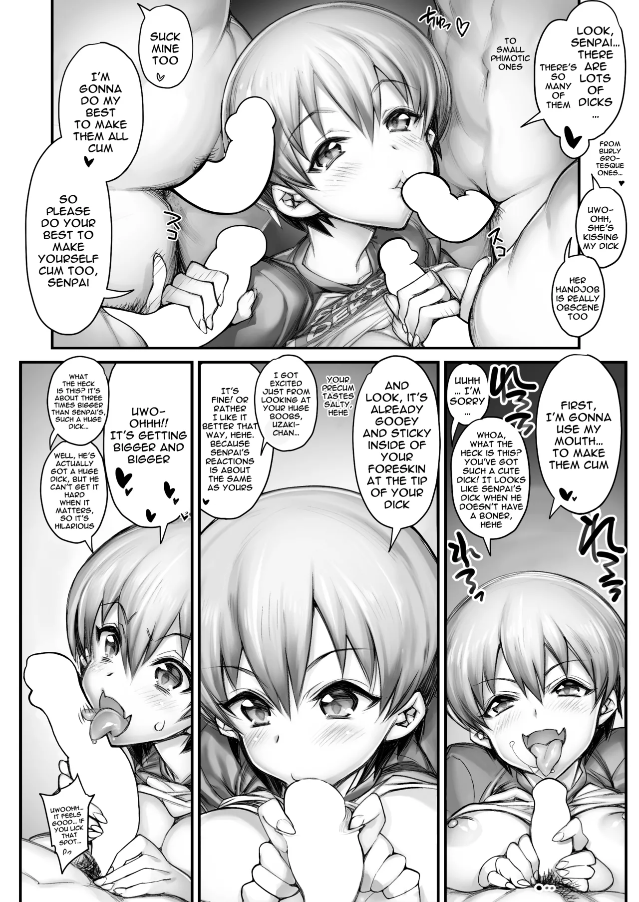 [Kashiwa-ya (Hiyo Hiyo)] Uzaki-chan Wants To Send Senpai Videos Of Her Having NTR GangBang Sex [ENGLISH] (REDRAWN) image number 4
