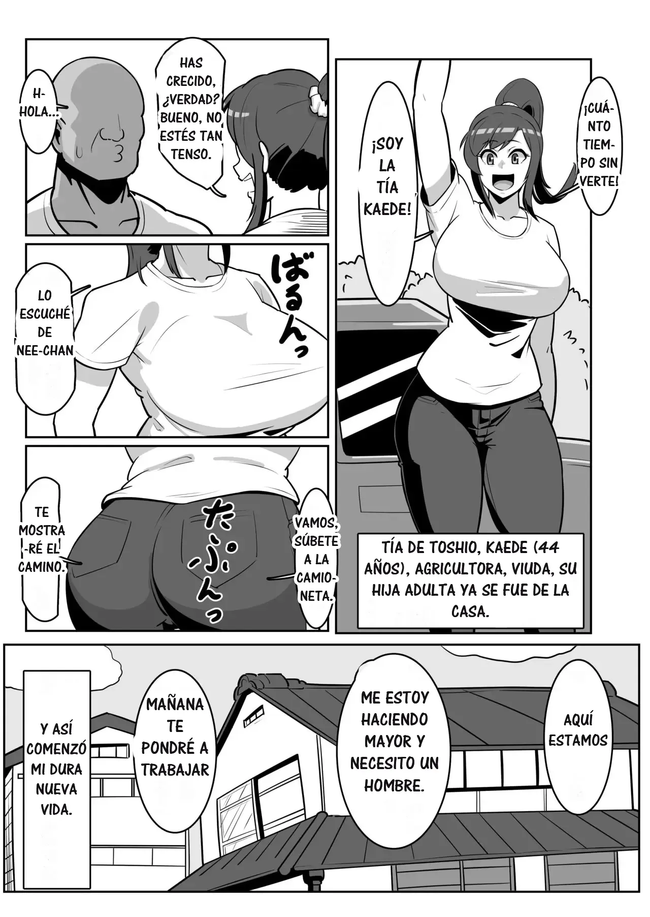 [Boundary] Bote Oba ~Isourou Saki no Oba-san o Haramasete Botebara Sex Zanmai!~｜Tía Embarazada ~Ten Mucho Sexo con Tu Tía y Déjala Embarazada~ [Spanish] [RYU.SHINS] image number 4