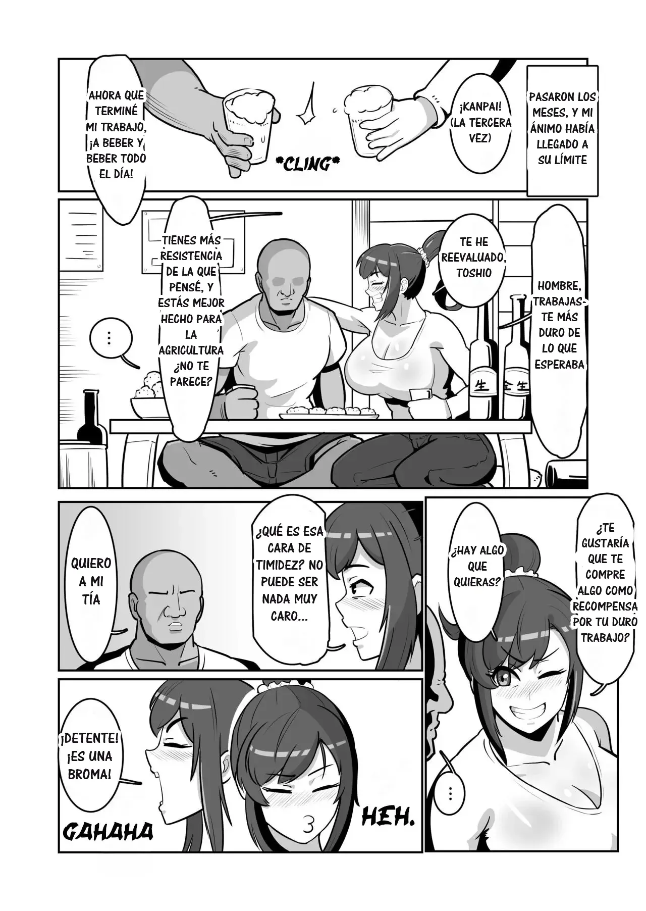 [Boundary] Bote Oba ~Isourou Saki no Oba-san o Haramasete Botebara Sex Zanmai!~｜Tía Embarazada ~Ten Mucho Sexo con Tu Tía y Déjala Embarazada~ [Spanish] [RYU.SHINS] image number 6