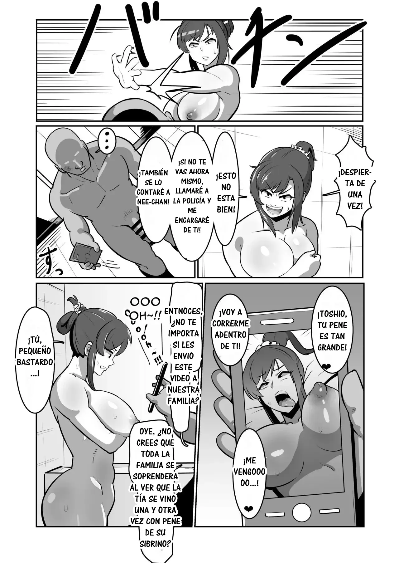 [Boundary] Bote Oba ~Isourou Saki no Oba-san o Haramasete Botebara Sex Zanmai!~｜Tía Embarazada ~Ten Mucho Sexo con Tu Tía y Déjala Embarazada~ [Spanish] [RYU.SHINS] image number 14