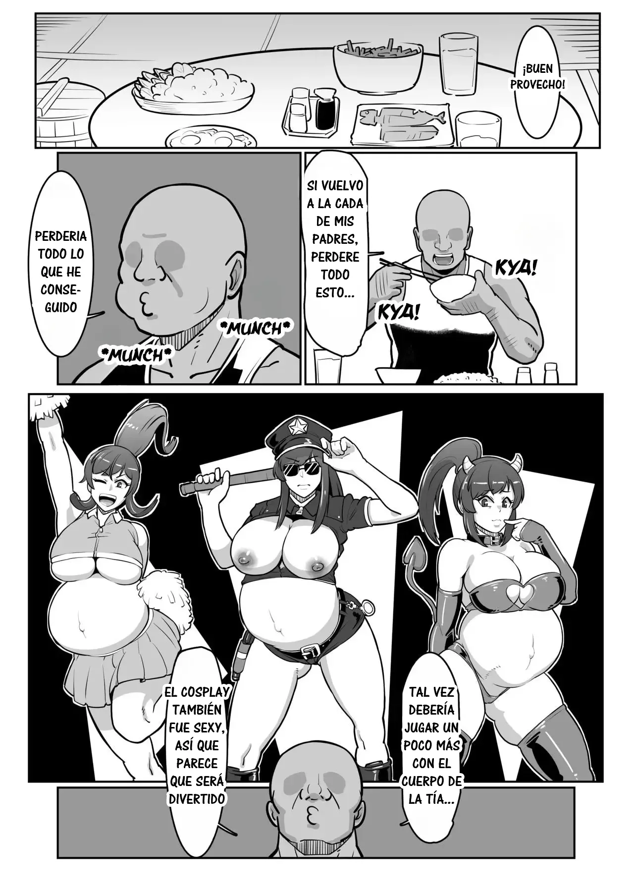 [Boundary] Bote Oba ~Isourou Saki no Oba-san o Haramasete Botebara Sex Zanmai!~｜Tía Embarazada ~Ten Mucho Sexo con Tu Tía y Déjala Embarazada~ [Spanish] [RYU.SHINS] image number 34