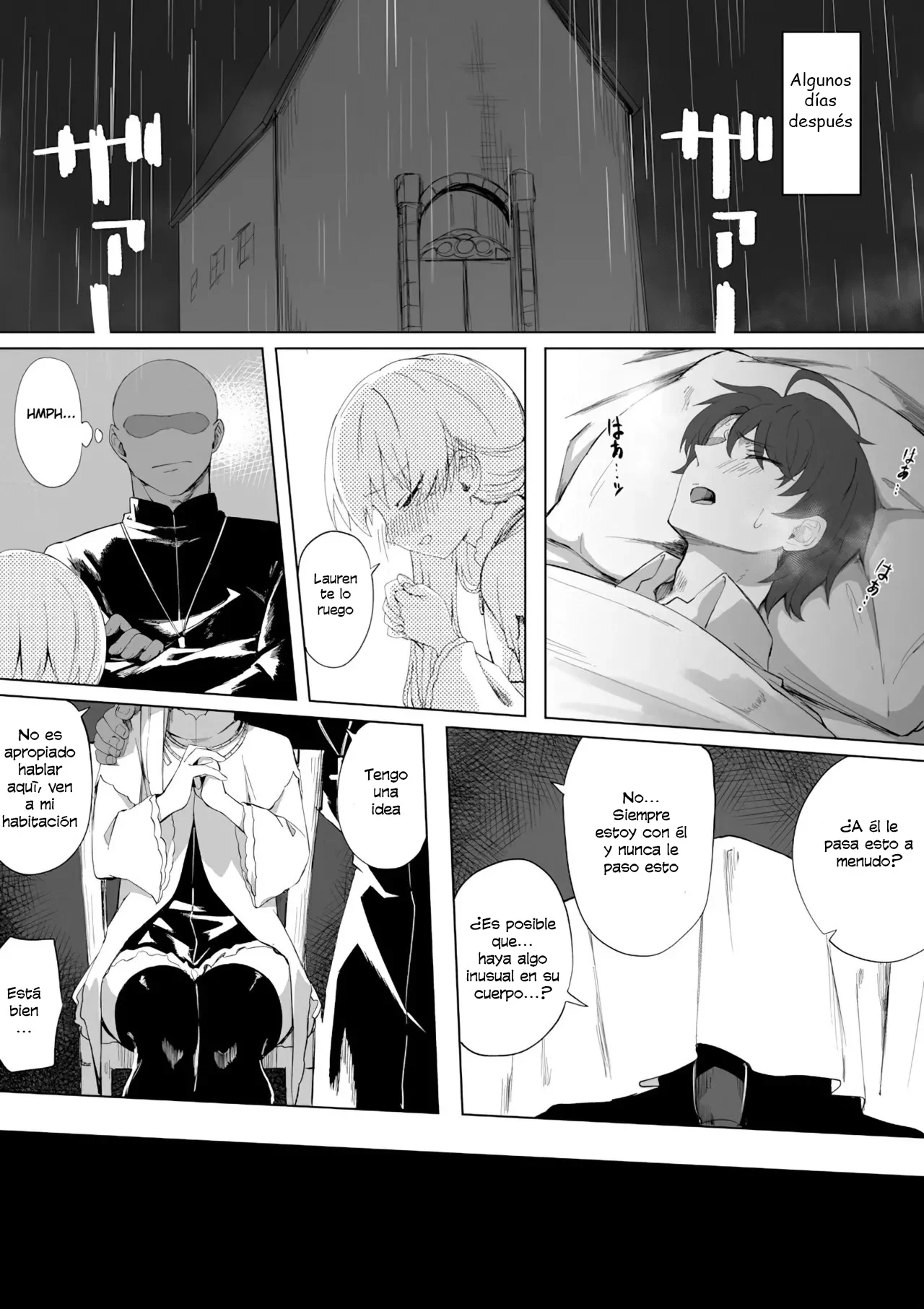 [Chiizu Ore] Seijo-sama ga Netorarete Nichijou-teki ni Hoka no Otoko to Sex Shite Shimau｜La Santa hizo NTR y termina teniendo sexo con otro hombre a diario (Shiro Seijo to Kuro Bokushi) [Spanish] [Cathal y sus panas] 图片编号 2