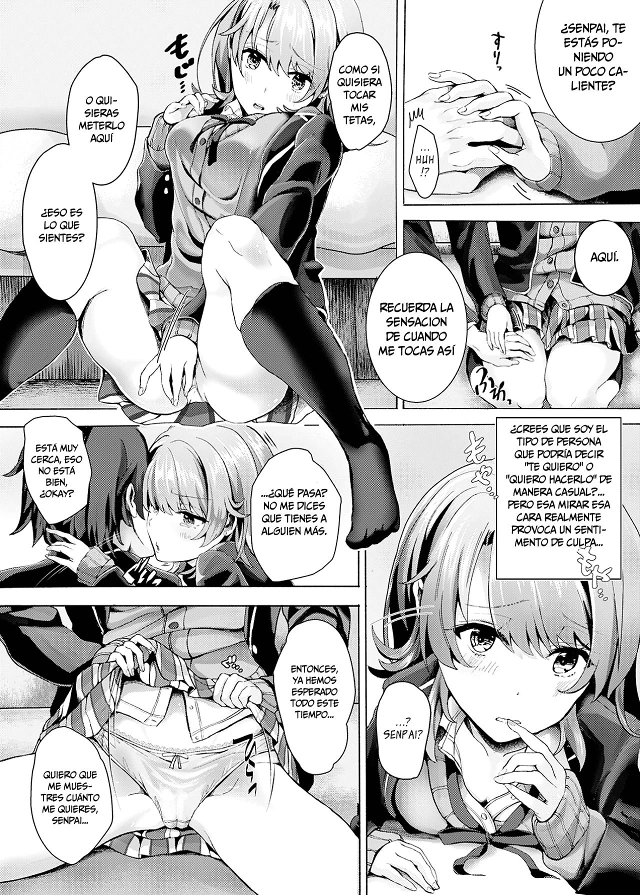 [Shirojia (Shirono Jia)] Gaman shite, Hoshigatte. | Be Patient, Covet Me. (Yahari Ore no Seishun Love Come wa Machigatteiru.) [Spanish] [Digital] изображение № 6