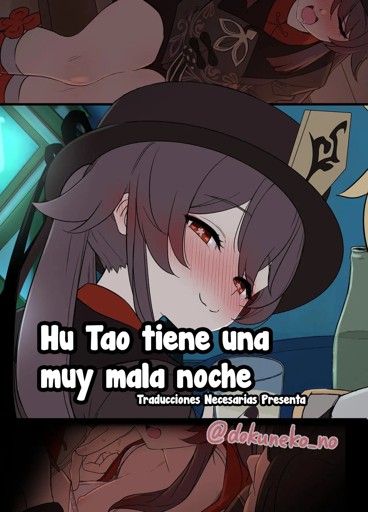 [Dokuneko Noil] Hu Tao ni Warui Koto o Suru no Hanashi - Hu Tao tiene una muy mala noche [Español] [Traducciones necesarias] [Sin Censura] image number 1