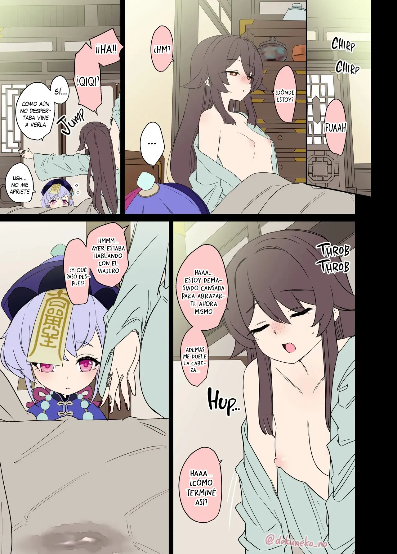 [Dokuneko Noil] Hu Tao ni Warui Koto o Suru no Hanashi - Hu Tao tiene una muy mala noche [Español] [Traducciones necesarias] [Sin Censura] image number 26