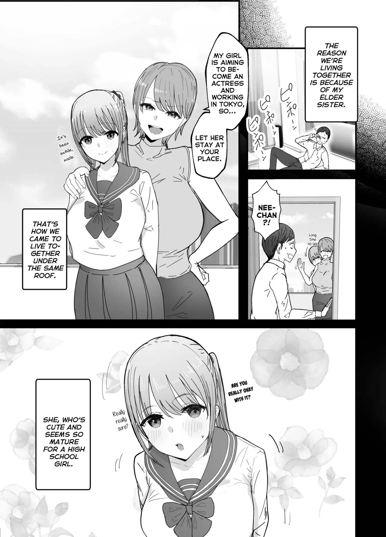 [Baketsu Purin] Doukyo Shiteru Bakunyuu Meikko JK wa Amayaka Sex de Shachiku Ryman o Mei Ippai Iyashite Kureru | My busty niece, a high school girl living with me, gives me a lot of comfort through sweet sex. [English] [Digital] numero di immagine  7