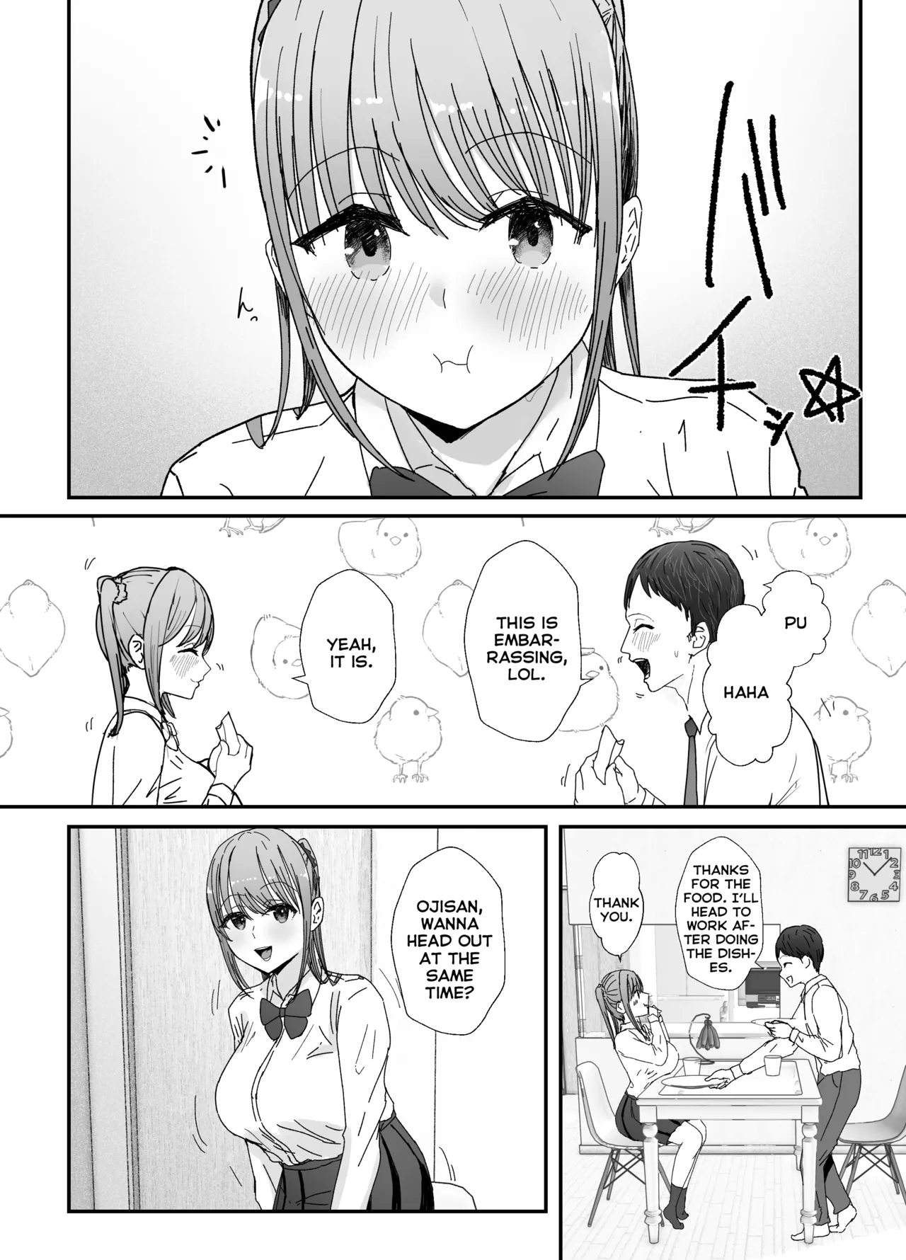 [Baketsu Purin] Doukyo Shiteru Bakunyuu Meikko JK wa Amayaka Sex de Shachiku Ryman o Mei Ippai Iyashite Kureru | My busty niece, a high school girl living with me, gives me a lot of comfort through sweet sex. [English] [Digital] numero di immagine  63