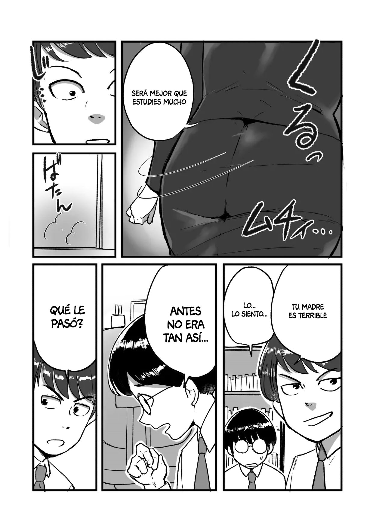 [Mokuzou Zabuton (Mokuzou)] Ure PTA Kaichou ga Musuko ni Shiraretakunai Himitsu Omote Hen｜El Secreto que La Experimentada Presidenta de la Asociación de Padres y Maestros No Quiere que Su Hijo Sepa (Parte Delantera) [Spanish] [Anything] image number 5