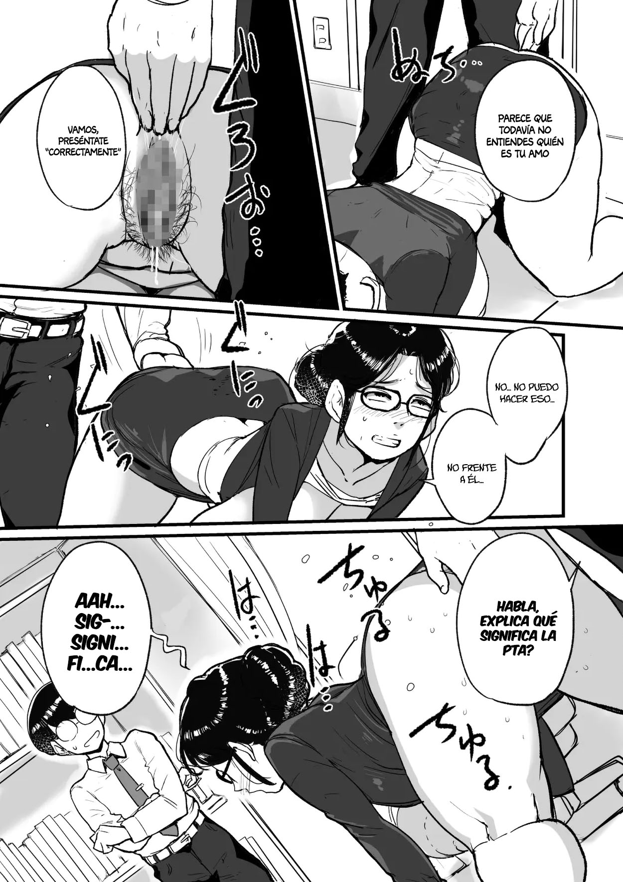 [Mokuzou Zabuton (Mokuzou)] Ure PTA Kaichou ga Musuko ni Shiraretakunai Himitsu Omote Hen｜El Secreto que La Experimentada Presidenta de la Asociación de Padres y Maestros No Quiere que Su Hijo Sepa (Parte Delantera) [Spanish] [Anything] image number 10