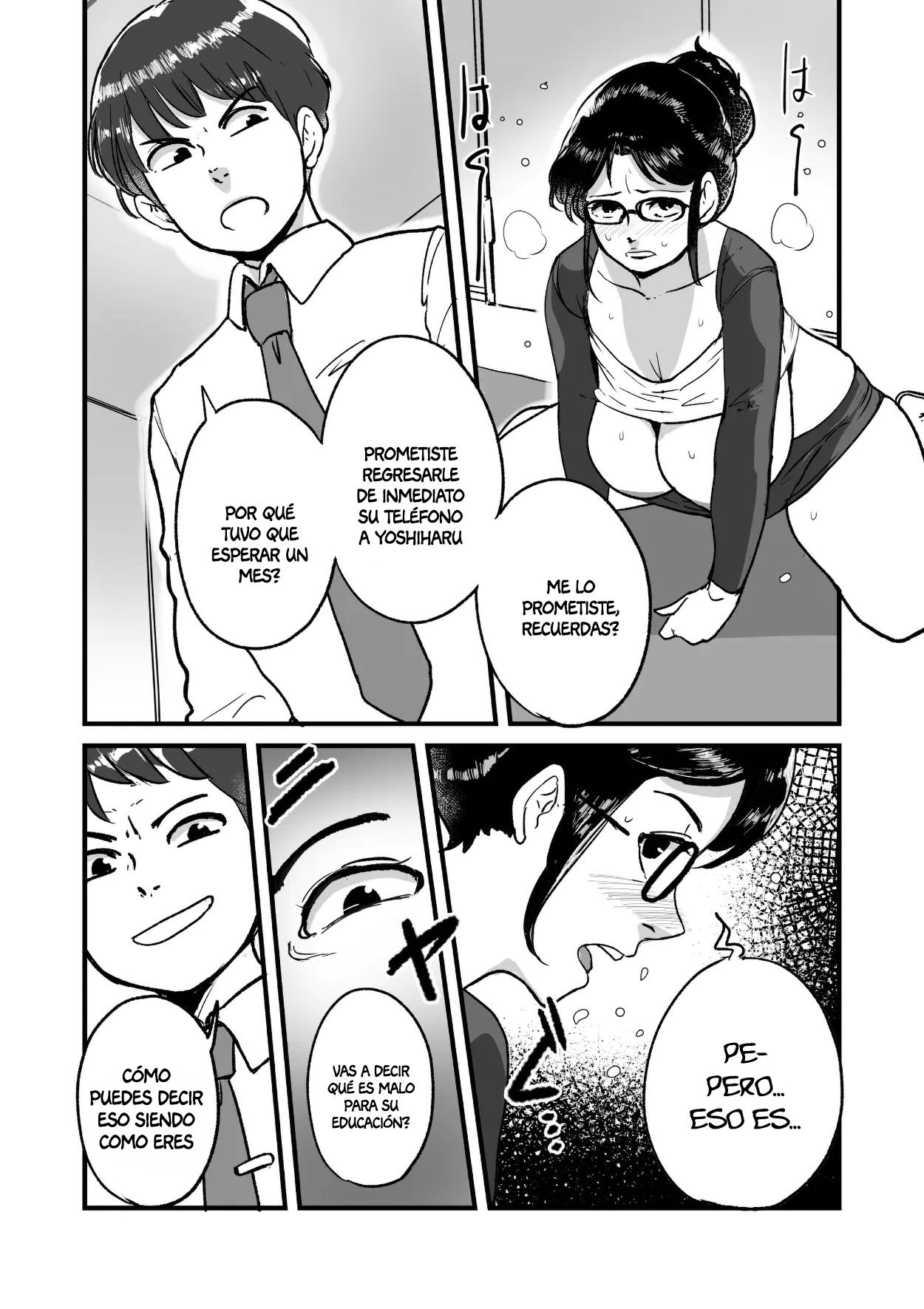 [Mokuzou Zabuton (Mokuzou)] Ure PTA Kaichou ga Musuko ni Shiraretakunai Himitsu Omote Hen｜El Secreto que La Experimentada Presidenta de la Asociación de Padres y Maestros No Quiere que Su Hijo Sepa (Parte Delantera) [Spanish] [Anything] image number 12