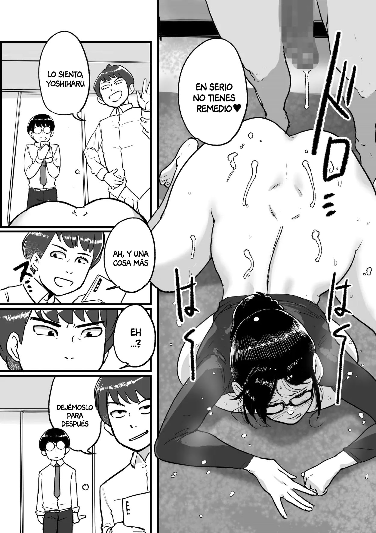 [Mokuzou Zabuton (Mokuzou)] Ure PTA Kaichou ga Musuko ni Shiraretakunai Himitsu Omote Hen｜El Secreto que La Experimentada Presidenta de la Asociación de Padres y Maestros No Quiere que Su Hijo Sepa (Parte Delantera) [Spanish] [Anything] image number 22