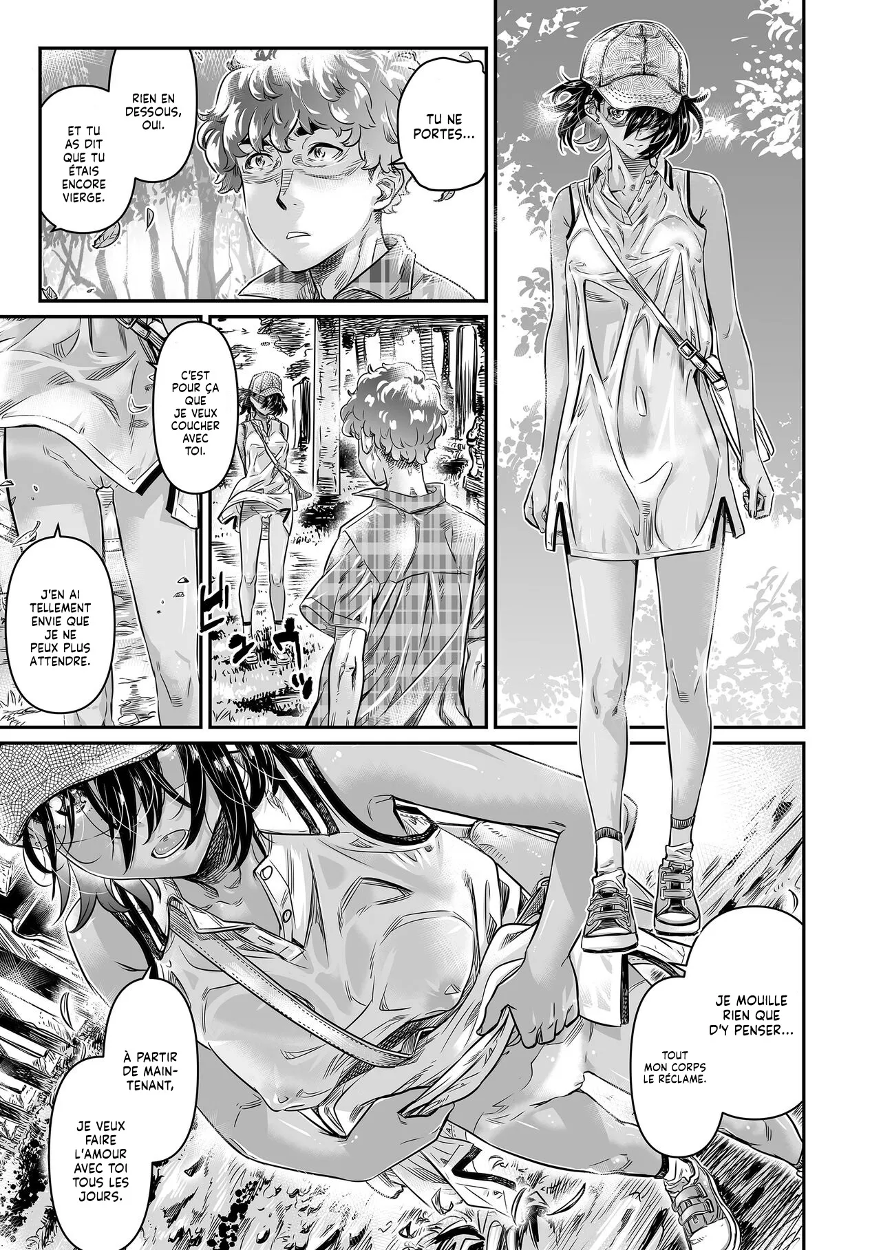 [Burning Shimai (MARUTA)] Hiyake no Bitch Shoujo wa, Doutei no Senpai o Yagai Sex ni Sasou | Une Fille Bronzée invite un gars à faire l'Amour en pleine air [French] [Lopxi] [Decensored] [Digital] 图片编号 15