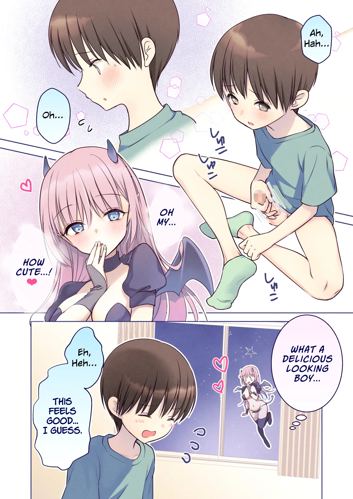 [Bicolor (Kuroshiro Neko)] First-Sperm-Loving Succubus' Dinner of Cowgirl & Creampie Sex [English][TheDragon199][Digital] 이미지 번호 6