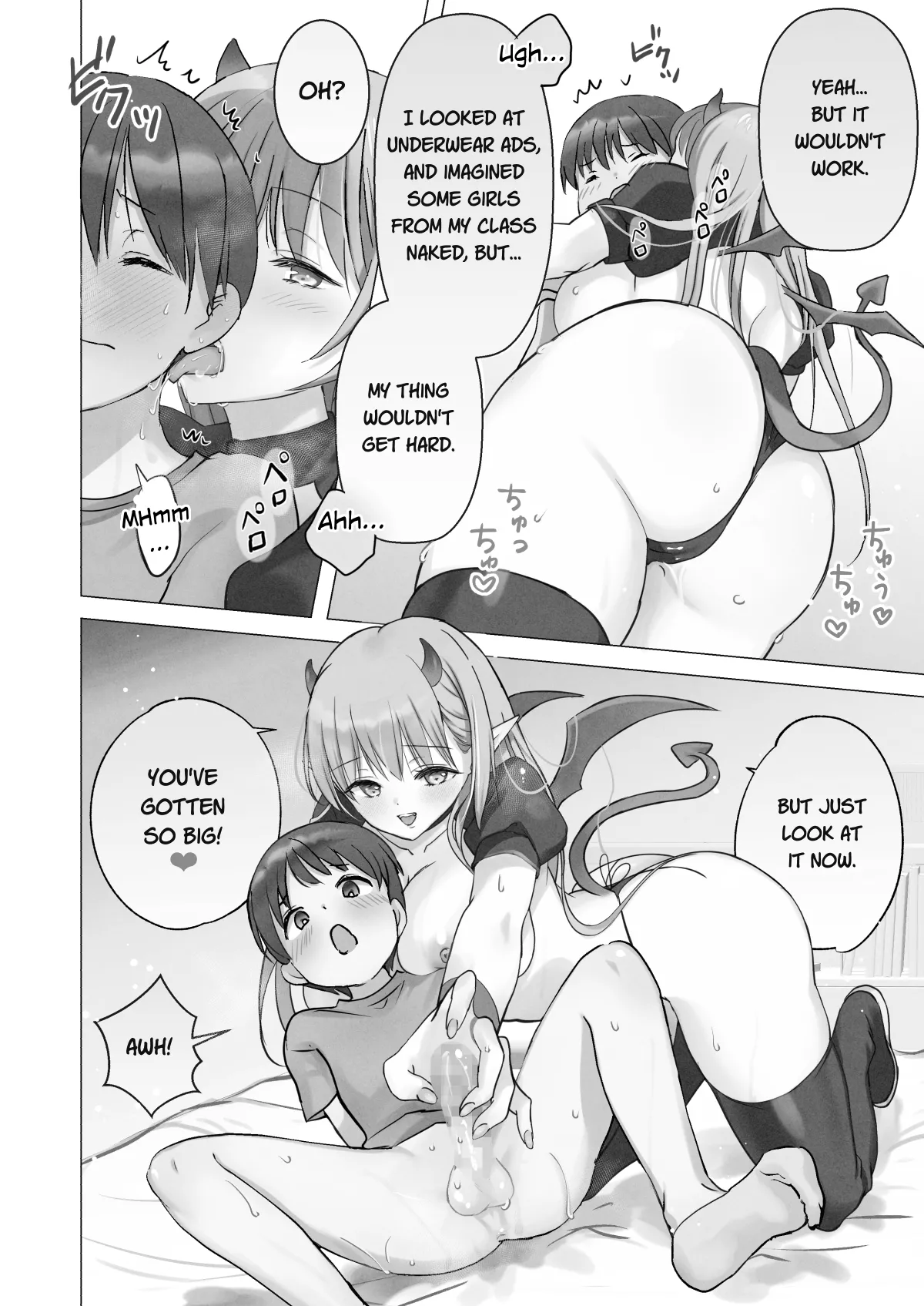 [Bicolor (Kuroshiro Neko)] First-Sperm-Loving Succubus' Dinner of Cowgirl & Creampie Sex [English][TheDragon199][Digital] 이미지 번호 55