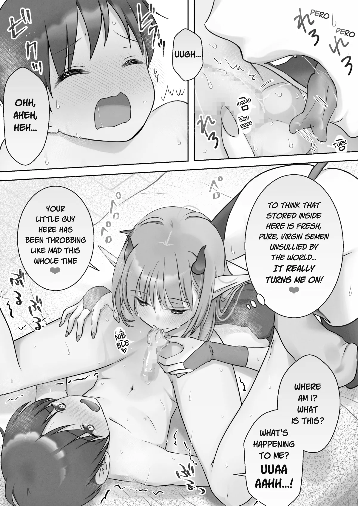 [Bicolor (Kuroshiro Neko)] First-Sperm-Loving Succubus' Dinner of Cowgirl & Creampie Sex [English][TheDragon199][Digital] 이미지 번호 66