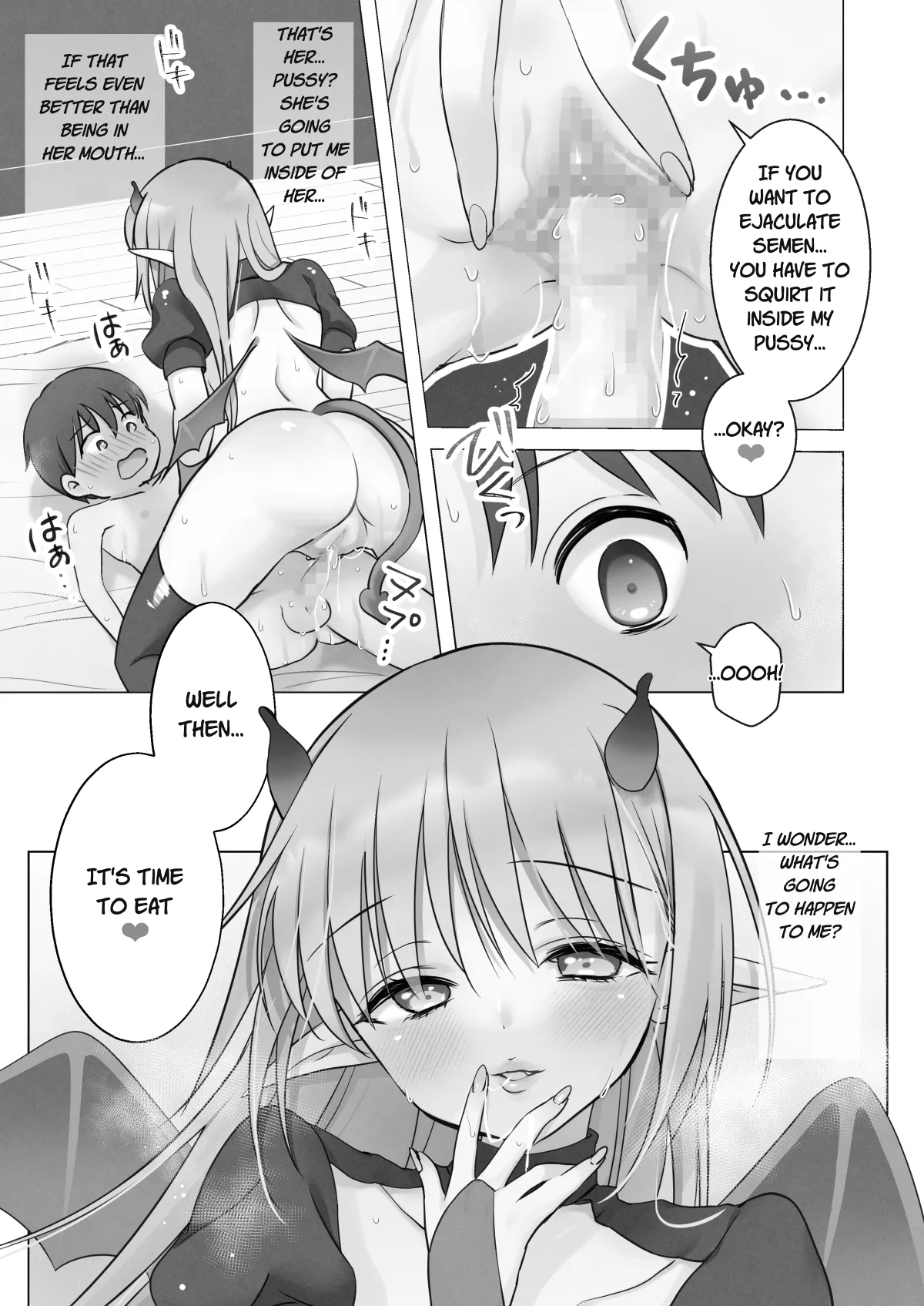 [Bicolor (Kuroshiro Neko)] First-Sperm-Loving Succubus' Dinner of Cowgirl & Creampie Sex [English][TheDragon199][Digital] 이미지 번호 72