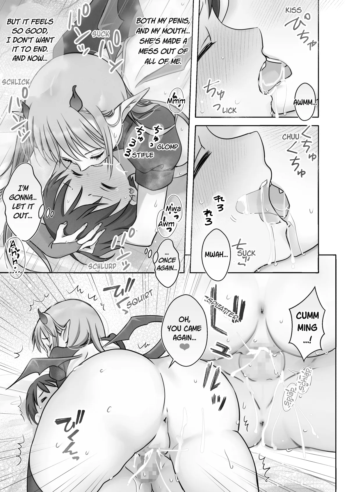 [Bicolor (Kuroshiro Neko)] First-Sperm-Loving Succubus' Dinner of Cowgirl & Creampie Sex [English][TheDragon199][Digital] 이미지 번호 82