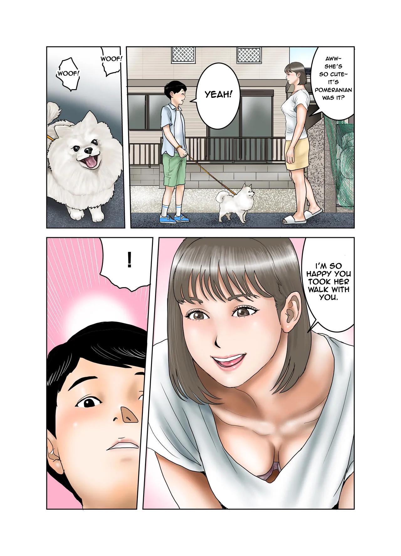 [EXIT↑] Friend's Mom's Boobs is Mine Part One [Tonari no Mama no Oppai wa Boku no Mono] [English] 3eme image
