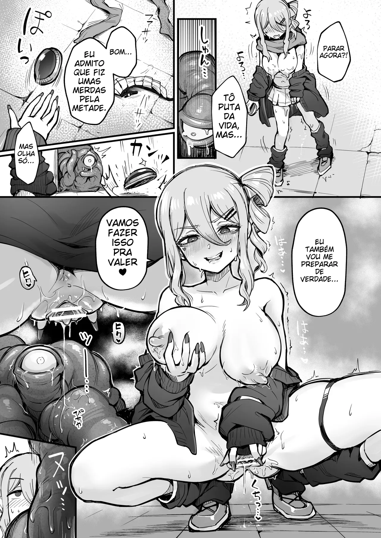 [Naminori Navy (ebinavy)] Hukan Gyaru ga Syokusyu de Hatu Akume suru Hanasi [Digital] [Portuguese-BR] 이미지 번호 18