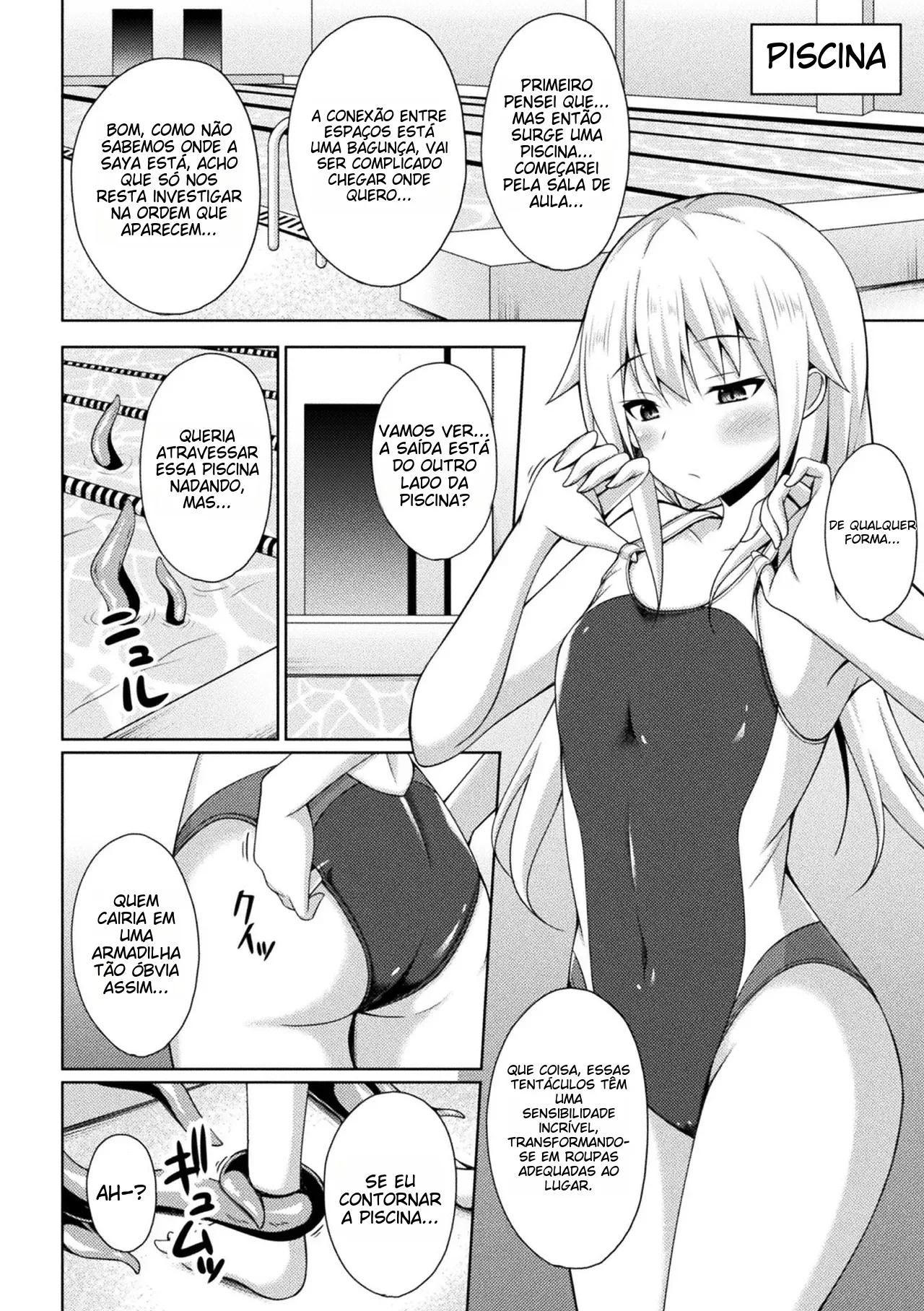 [Narumi Yuu] Gakuen Meikyuu -Meikyuu no Oku ni Hisomu Mono- | 학원미궁 - 미궁 속에 숨어 있는 존재- (2D Comic Magazine Zecchou Kairaku ga Tomaranai Ero-Trap Dungeon Vol. 4) [Portuguese-BR] [Digital] 이미지 번호 4