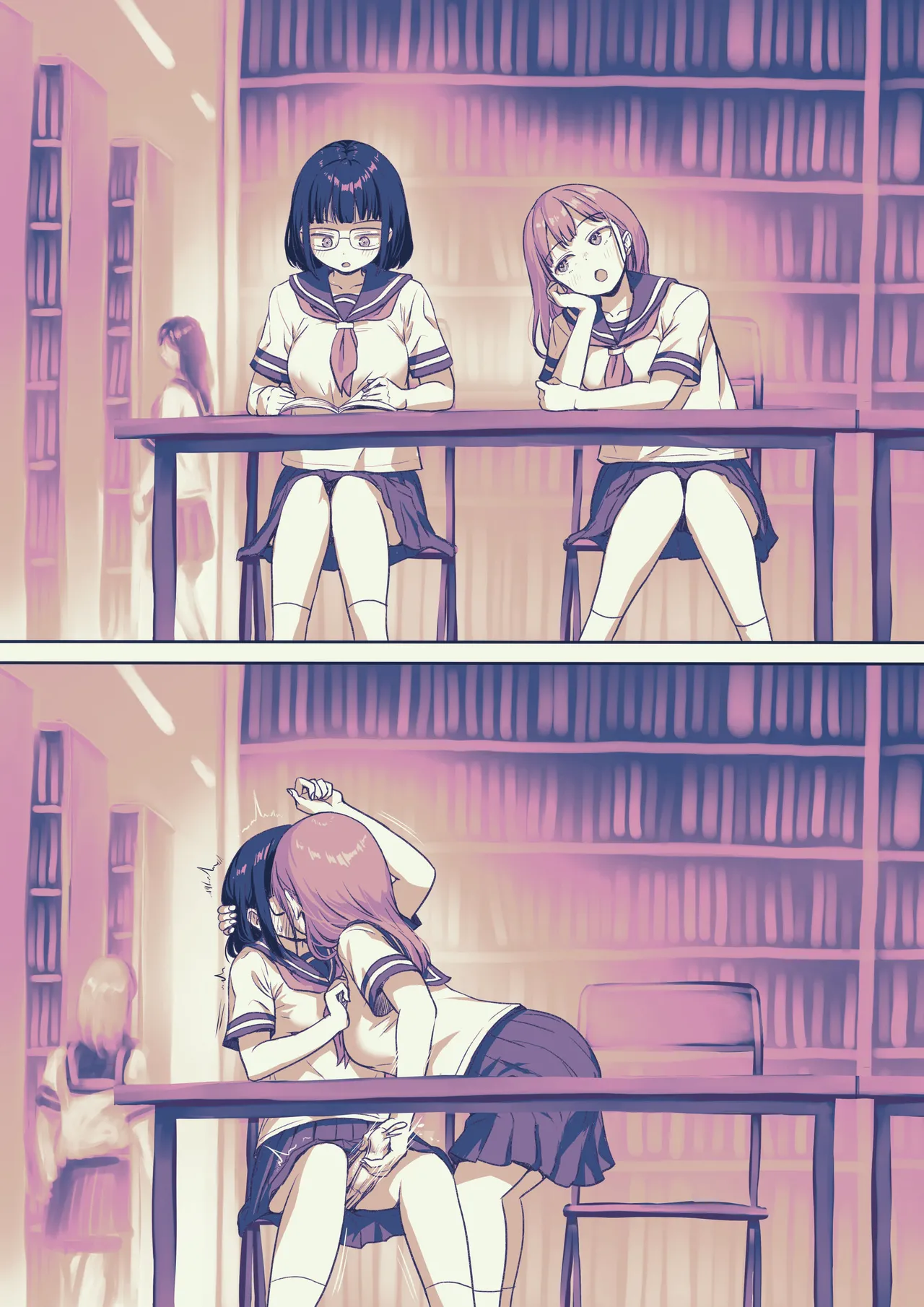 [Ayanakitori] Toshoshitsu de Moteasobareru Futanari-chan numero di immagine  3