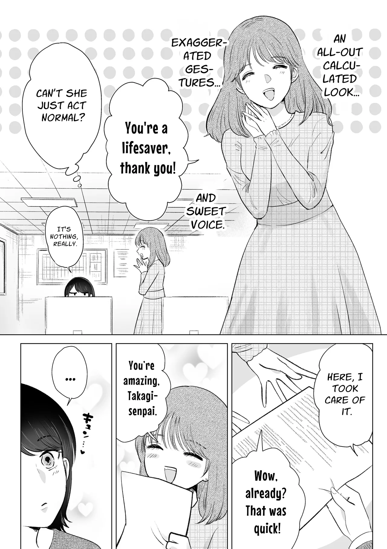 [Sasami Seseri (Sasami Rise)] Senpai tte Honto Baka -Kouhai no Burikko Onna ni Suki ni Sarechau Hanashi- | Silly You ~XXX'd by a colleague who is feigning cutesy naivete~ [English] [nasmas] 图片编号 5