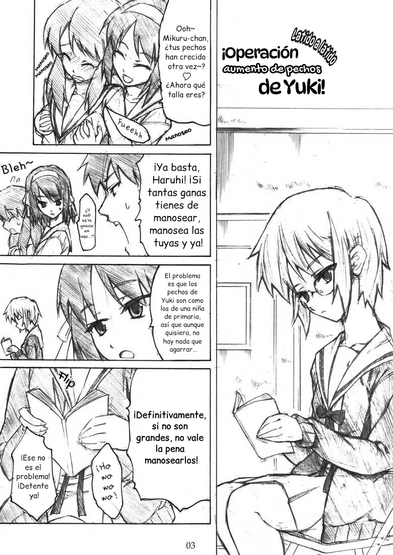 [TTT (Miharu)] Yukinko no Fetishism Ron (Suzumiya Haruhi no Yuuutsu) [Spanish] {ServalYuri} imagen número 4